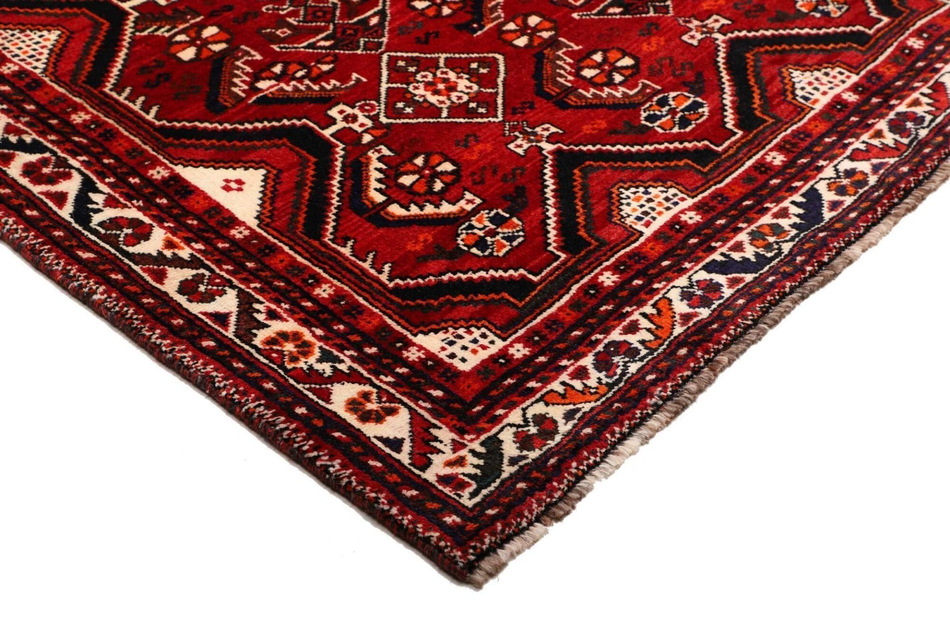 Handgeknüpfter Shiraz Perserteppich, 172 × 264 cm, Wolle