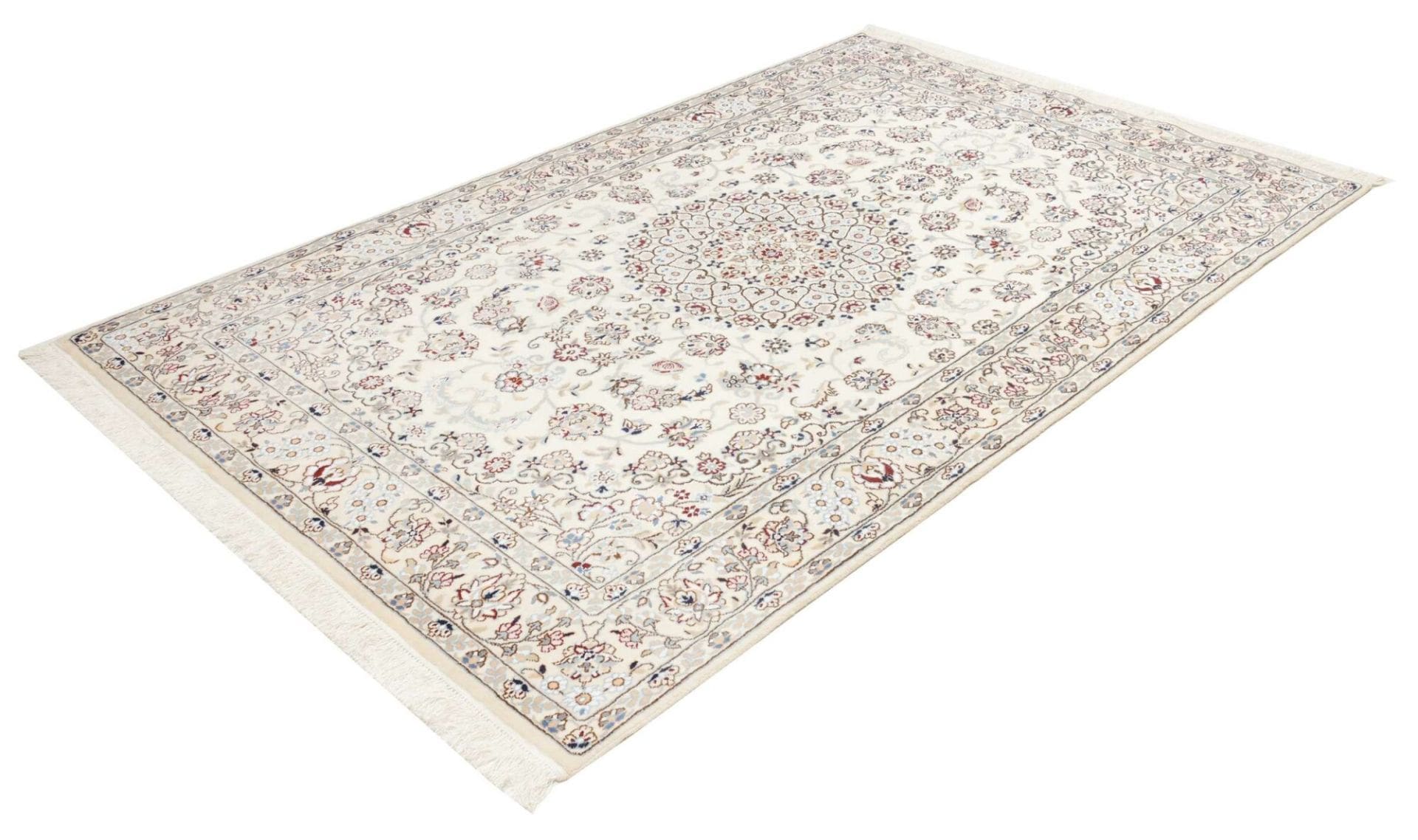 nain-teppich-157-x-243-cm-florales-muster-handgeknupft-1 Nain Perserteppich aus Iran, 157 × 243 cm