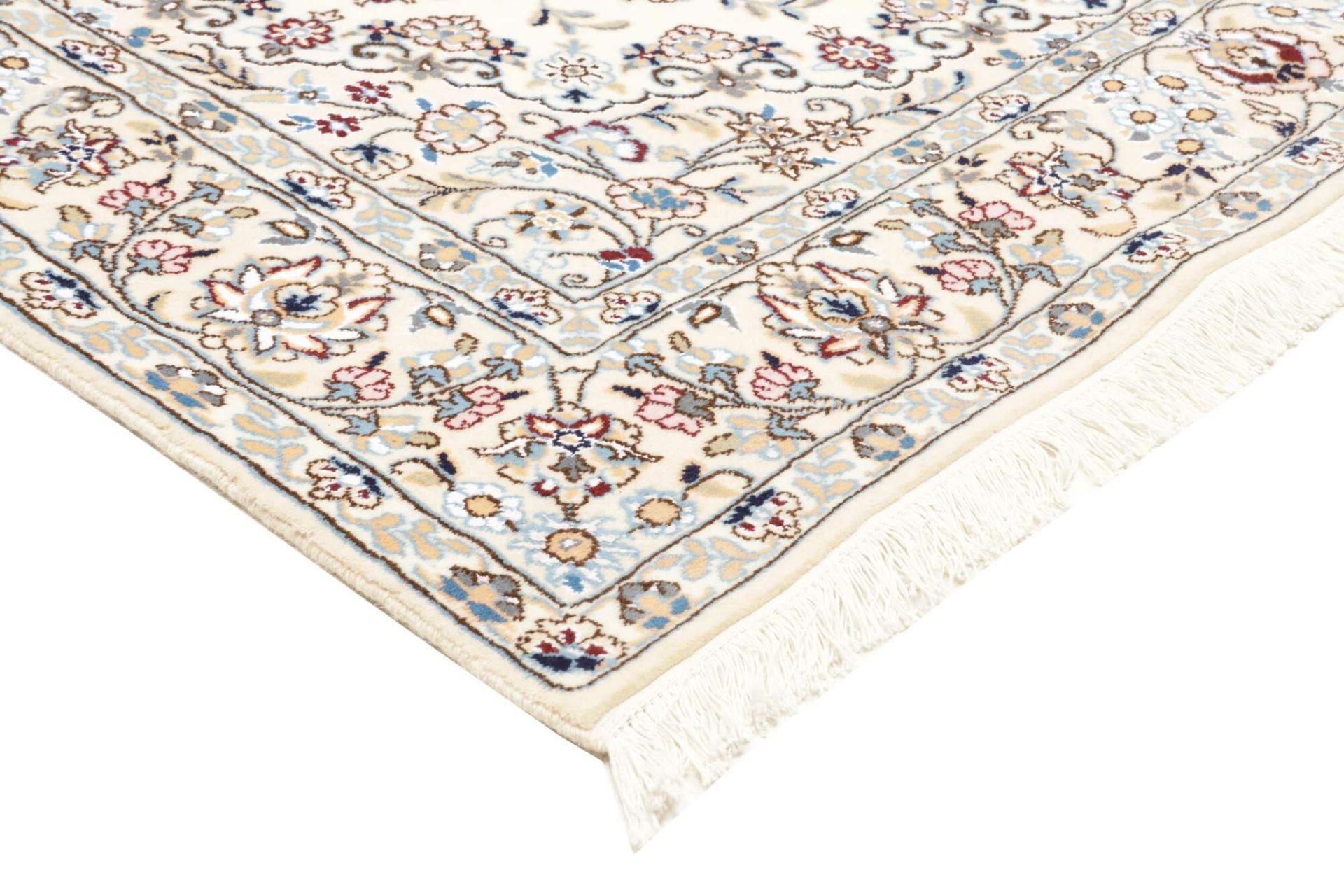 nain-teppich-157-x-243-cm-florales-muster-handgeknupft-4 Nain Perserteppich aus Iran, 157 × 243 cm