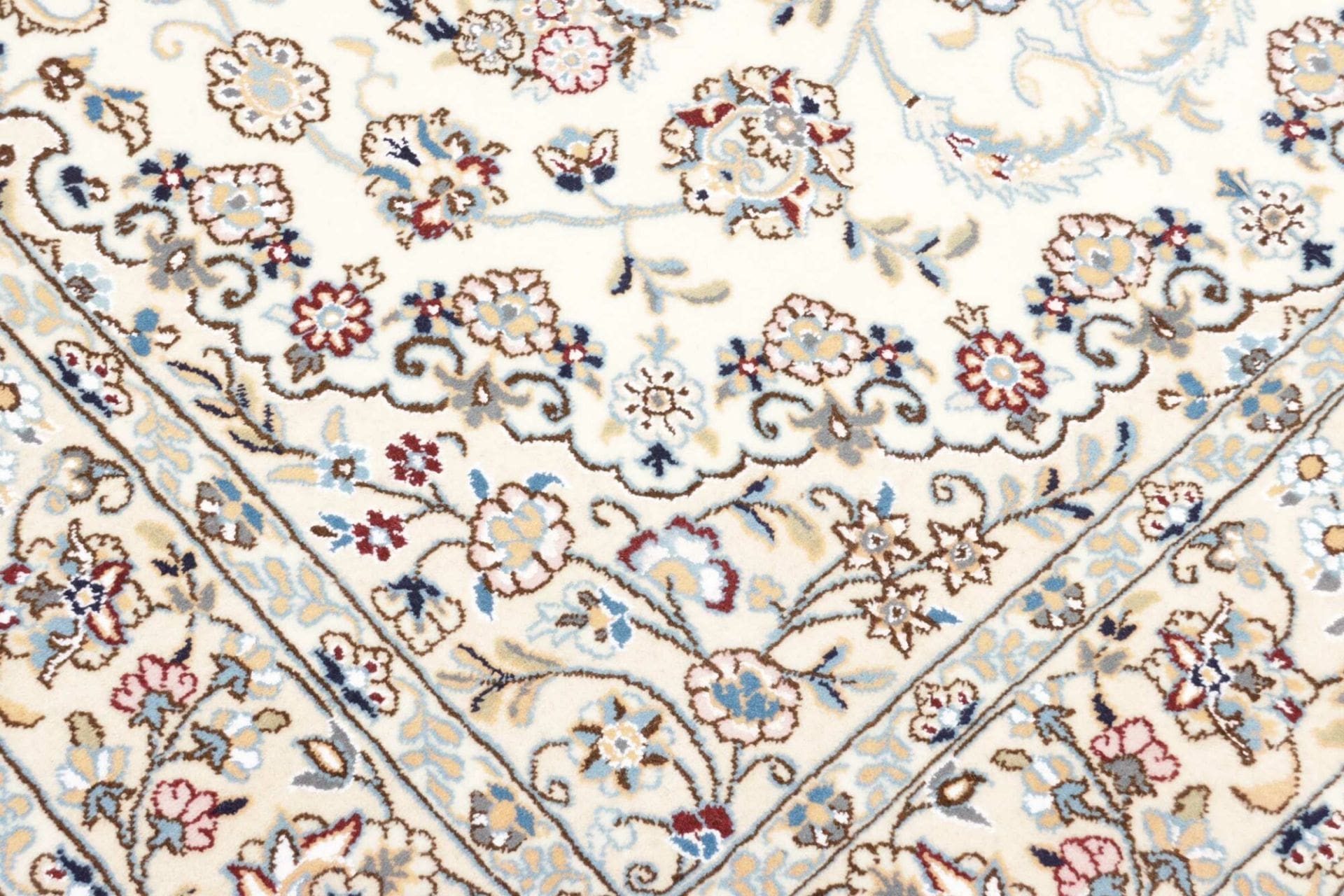 nain-teppich-157-x-243-cm-florales-muster-handgeknupft-5 Nain Perserteppich aus Iran, 157 × 243 cm