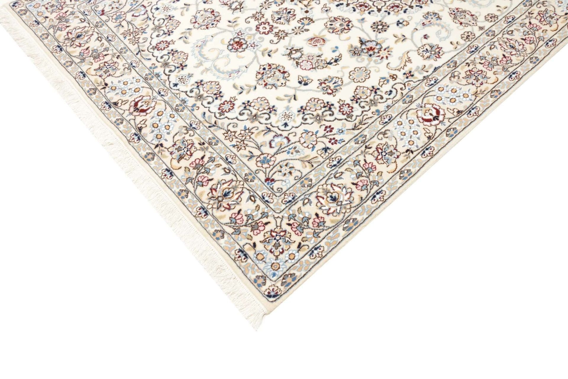 nain-teppich-157-x-243-cm-florales-muster-handgeknupft-6 Nain Perserteppich aus Iran, 157 × 243 cm