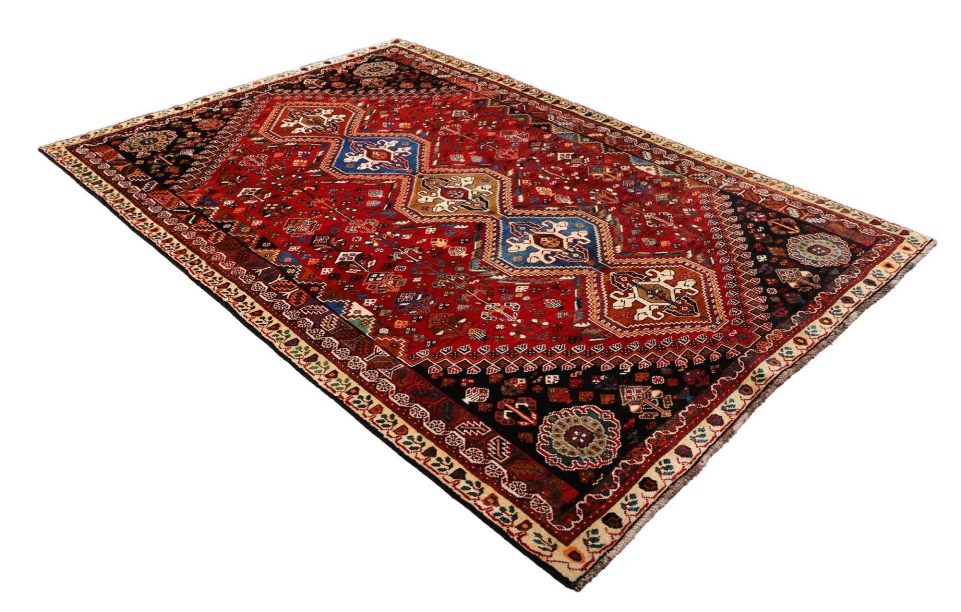 Shiraz Perserteppich aus Iran, 176 × 259 cm