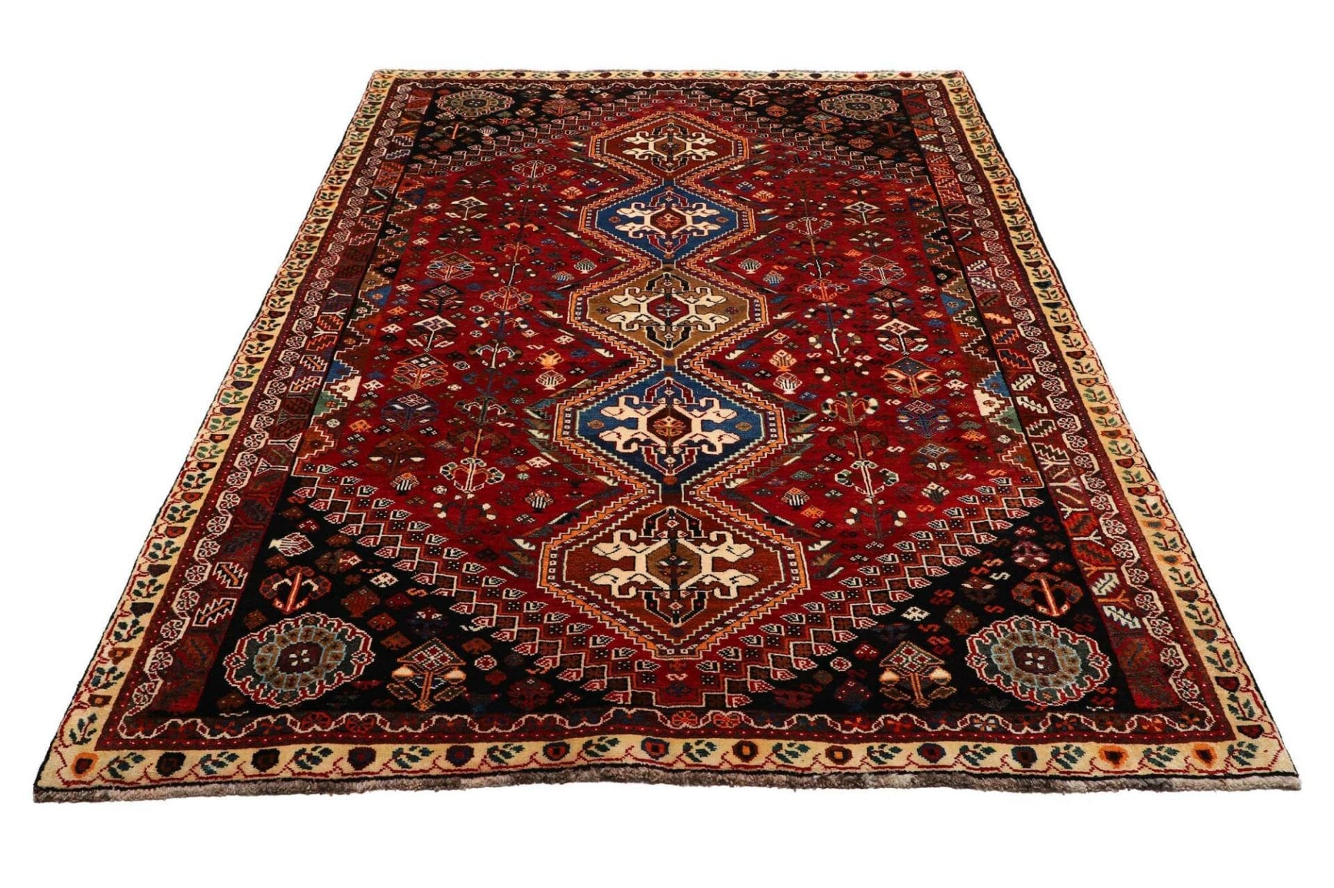 Shiraz Perserteppich aus Iran, 176 × 259 cm