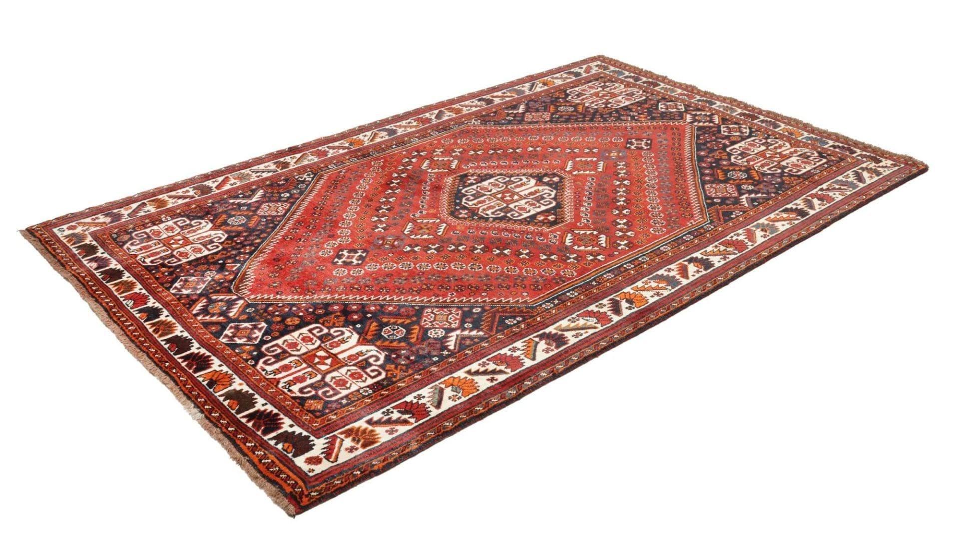Handgeknüpfter Shiraz Perserteppich 163 × 250 cm