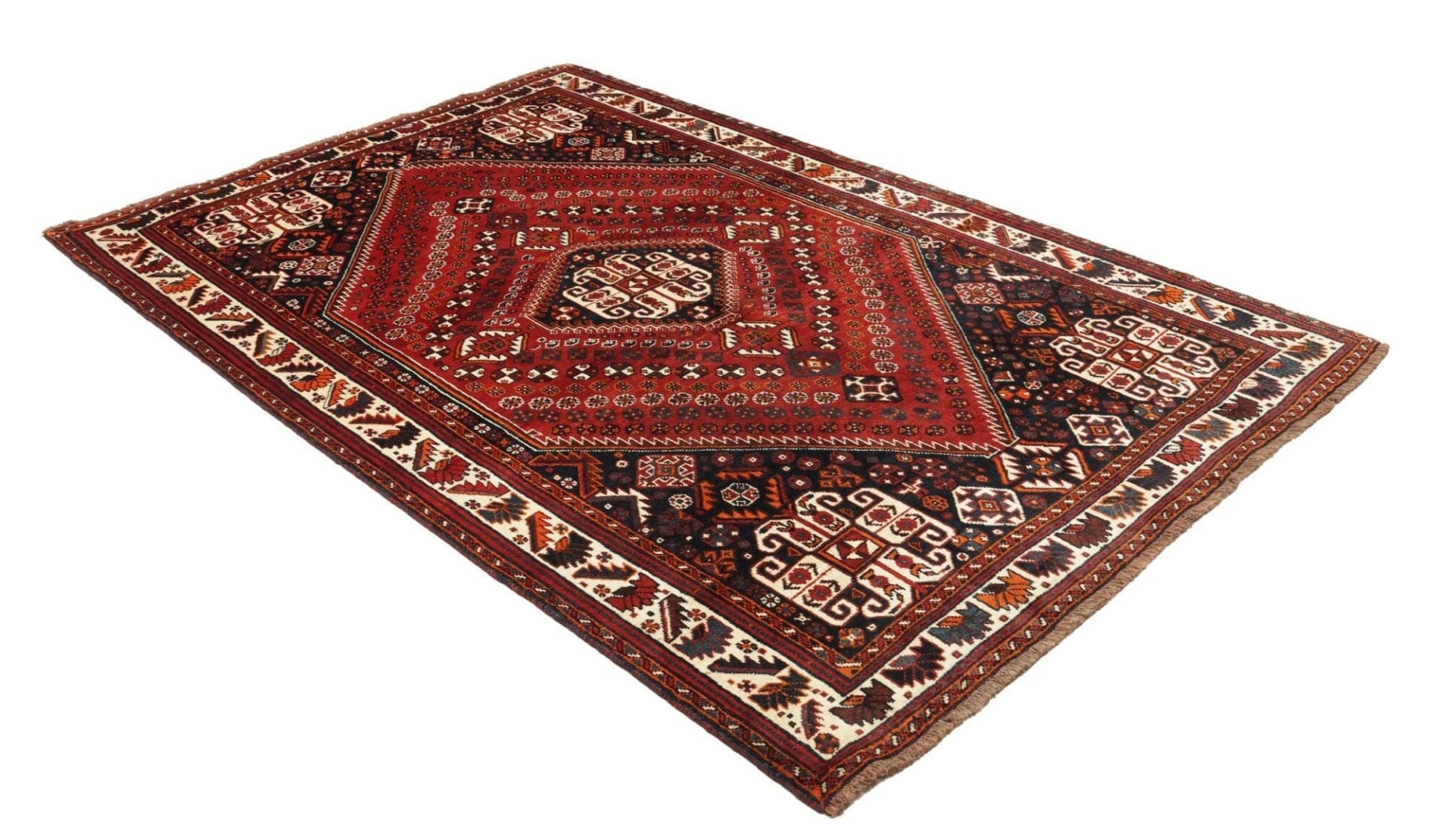 Handgeknüpfter Shiraz Perserteppich 163 × 250 cm