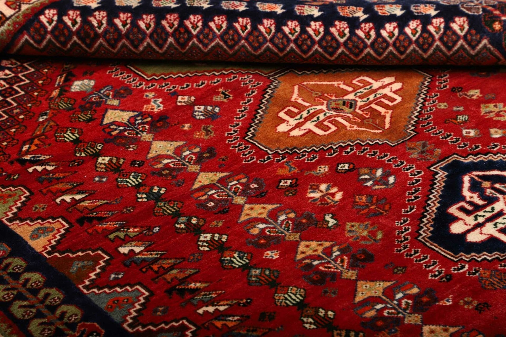 Shiraz Perserteppich 171 × 255 cm aus Wolle, handgeknüpft