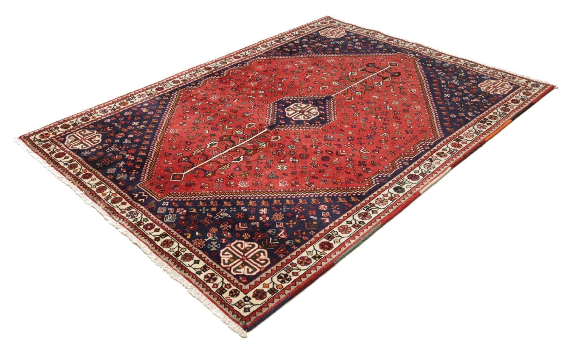 Qashqai Perserteppich aus Iran, 165 × 220 cm