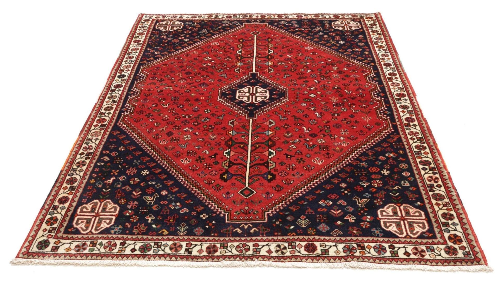 Qashqai Perserteppich aus Iran, 165 × 220 cm
