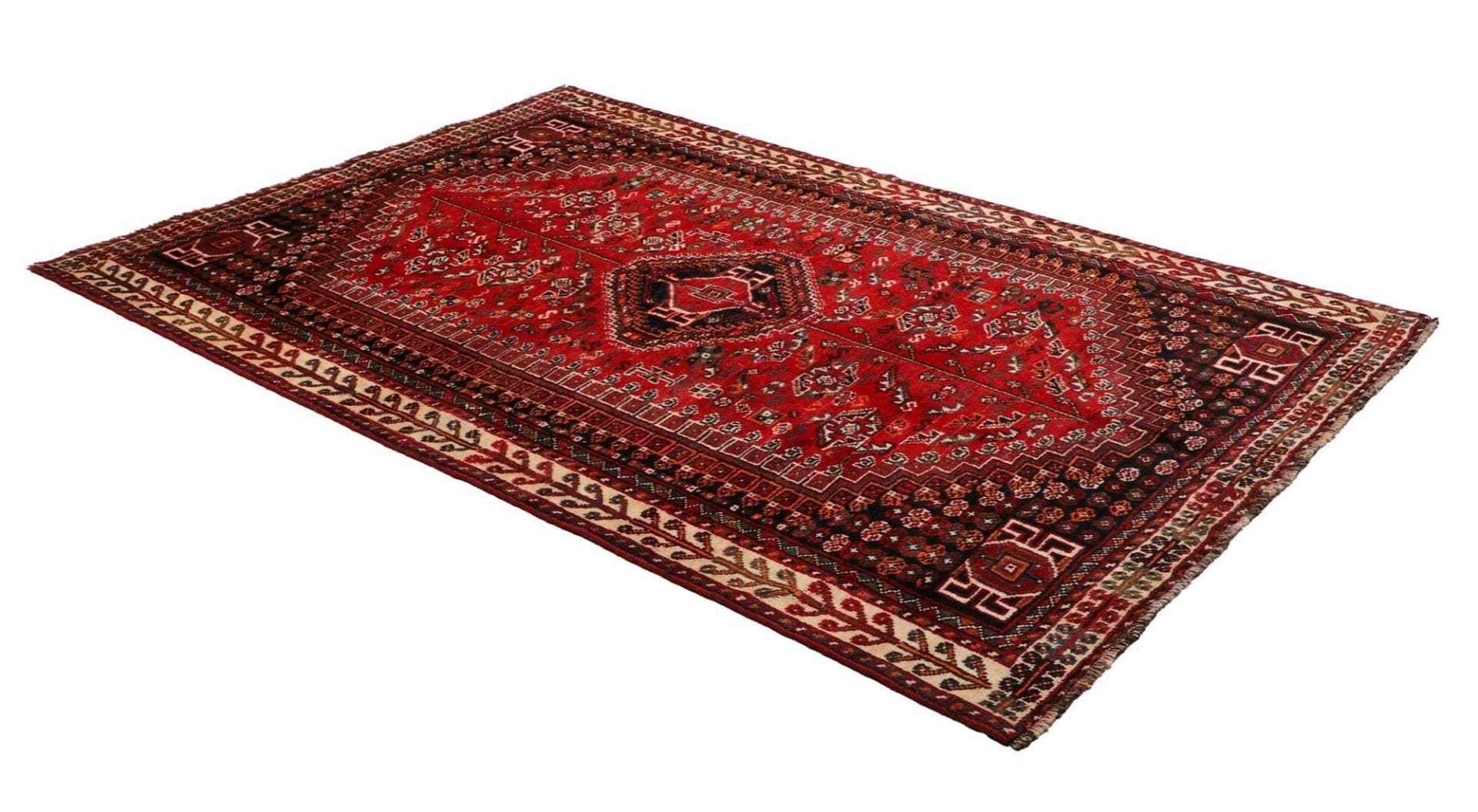 Shiraz Perserteppich 165 × 248 cm aus Wolle, handgeknüpft