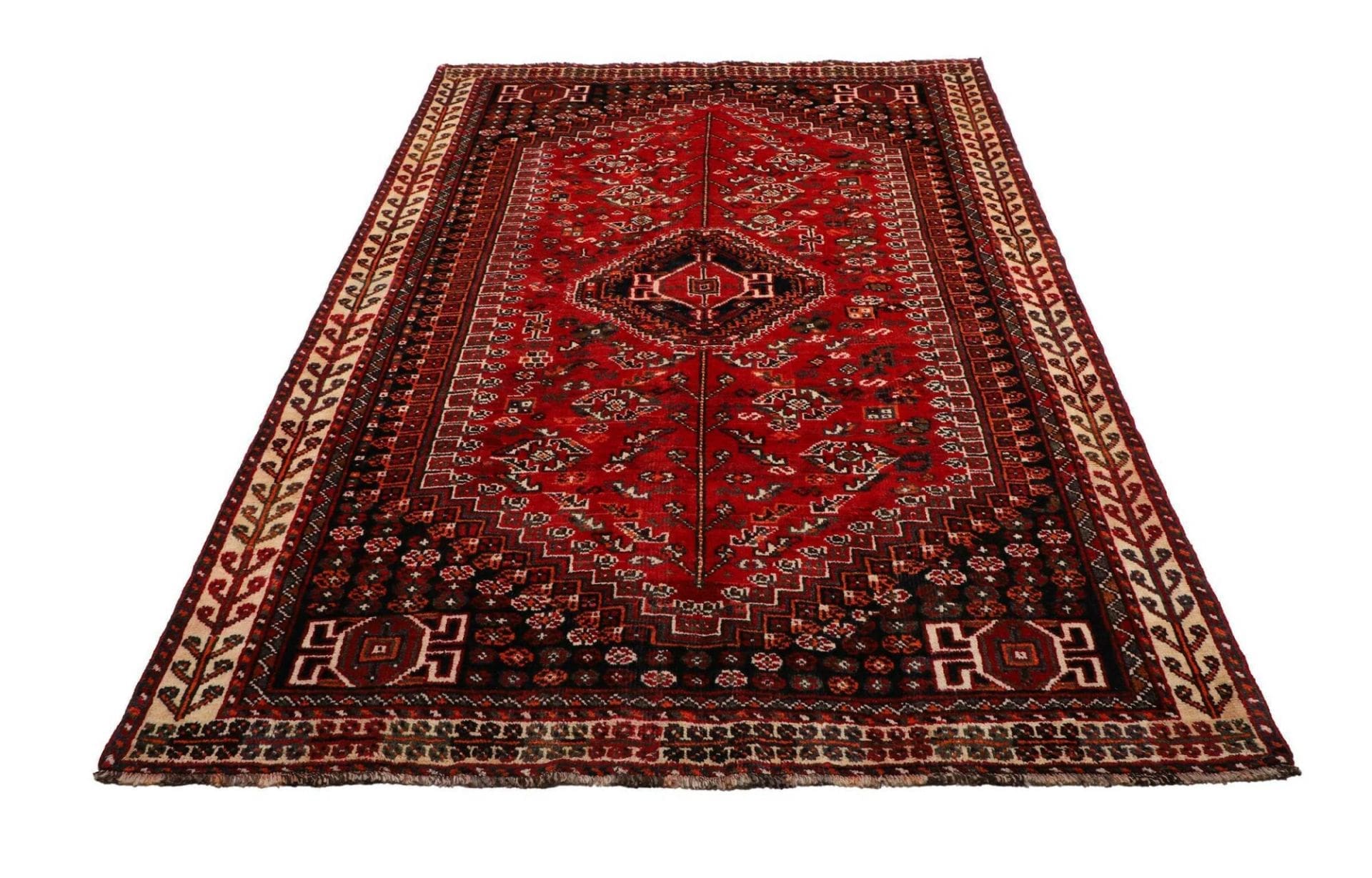 Shiraz Perserteppich 165 × 248 cm aus Wolle, handgeknüpft