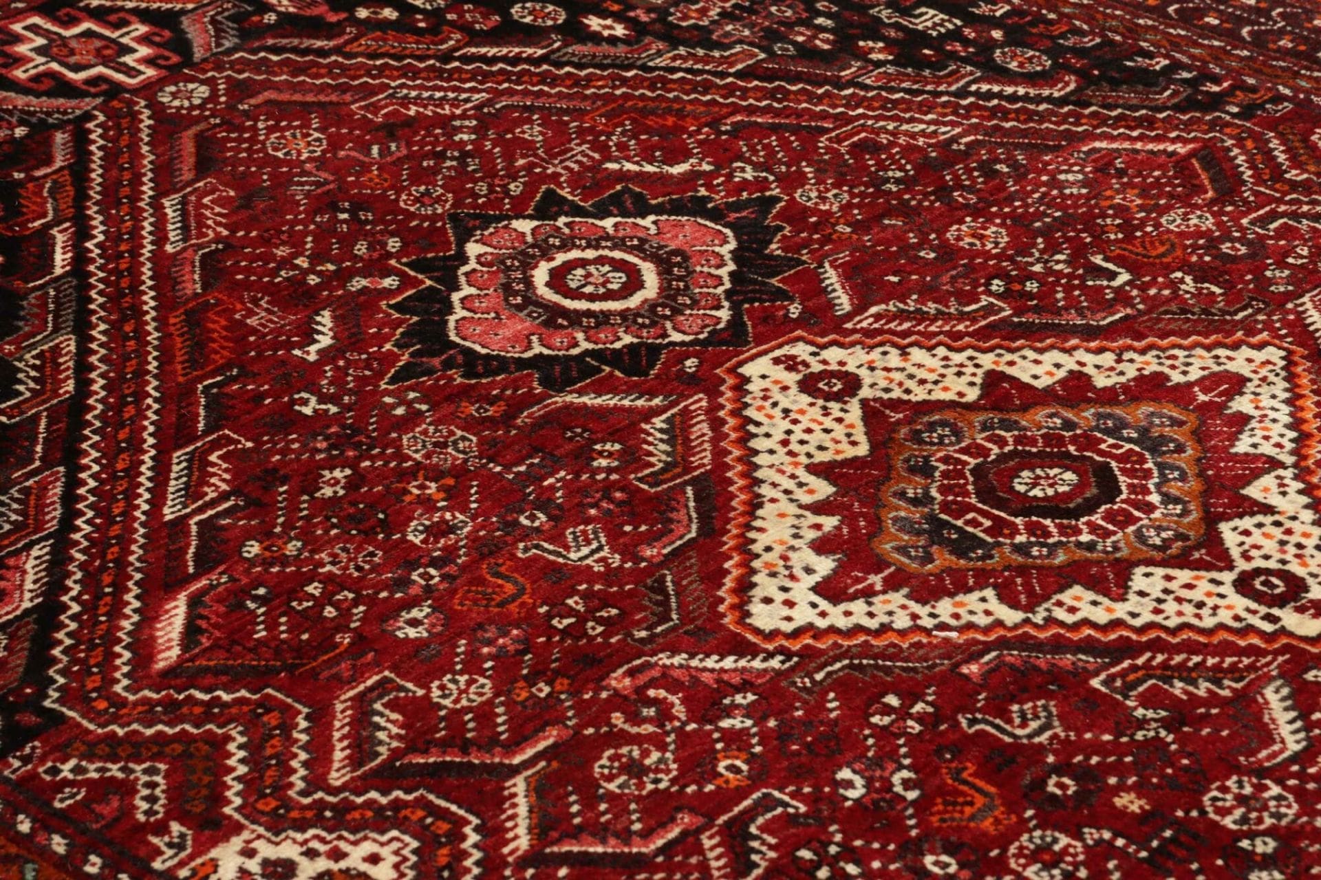 Handgeknüpfter Shiraz Perserteppich, 171 × 248 cm, Wolle
