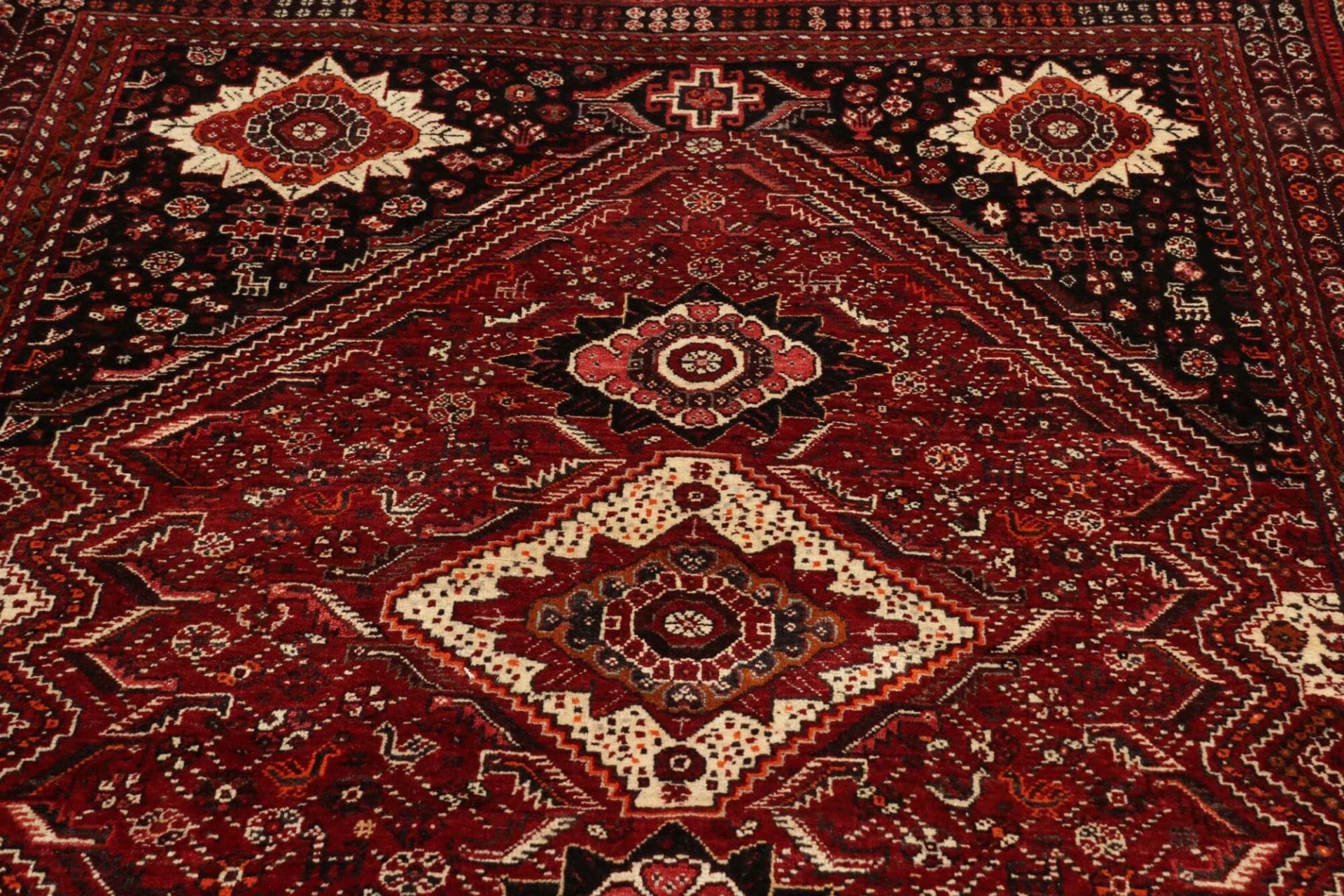 Handgeknüpfter Shiraz Perserteppich, 171 × 248 cm, Wolle