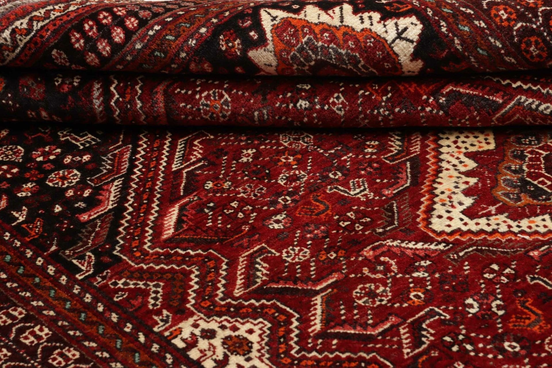 Handgeknüpfter Shiraz Perserteppich, 171 × 248 cm, Wolle