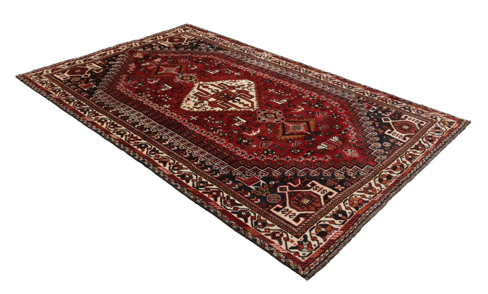 shiraz-orientteppich-163-x-253cm-handgeknupft-aus-wolle-2 Shiraz Perserteppich 163 × 253 cm aus Wolle, handgeknüpft
