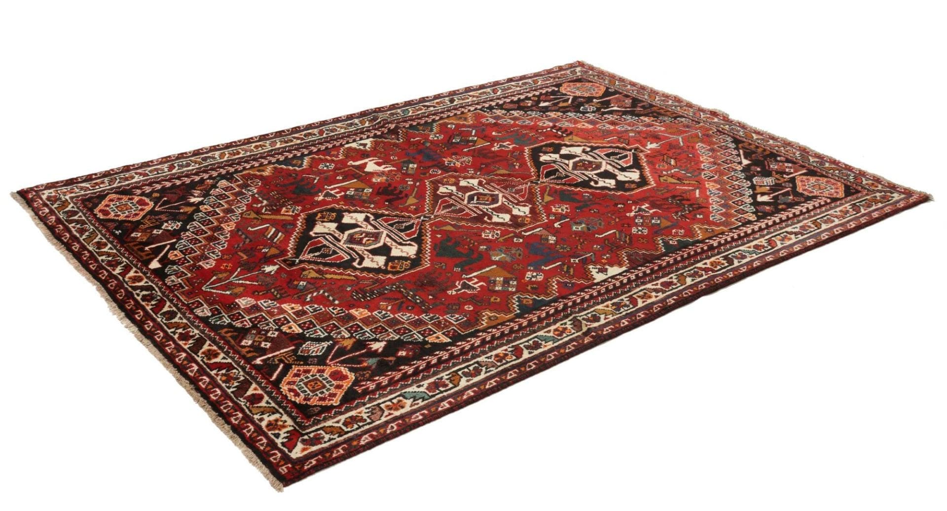 Qashqai Perserteppich 176 × 257 cm aus Wolle, handgeknüpft