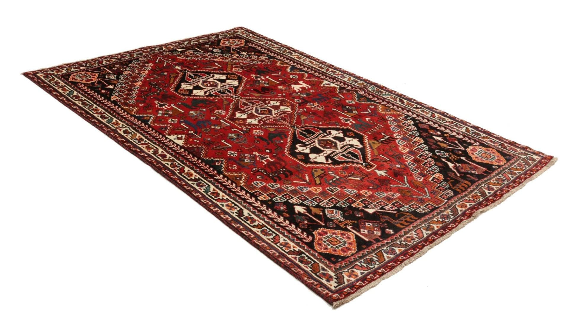 Qashqai Perserteppich 176 × 257 cm aus Wolle, handgeknüpft