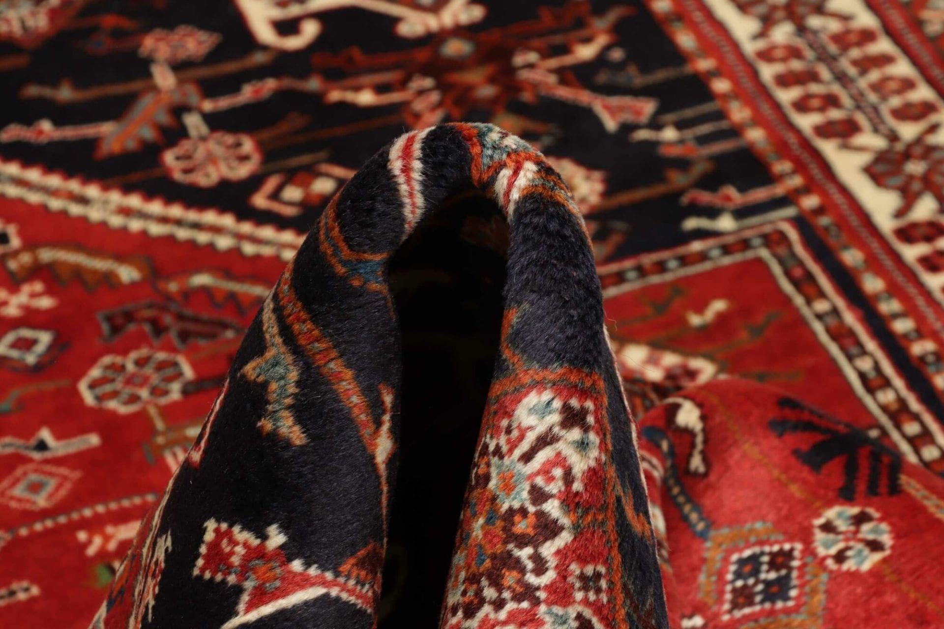 shiraz-teppich-161-x-246-cm-wolle-geometrisches-muster-handgeknupft-8 Handgeknüpfter Shiraz Perserteppich 161 × 246 cm