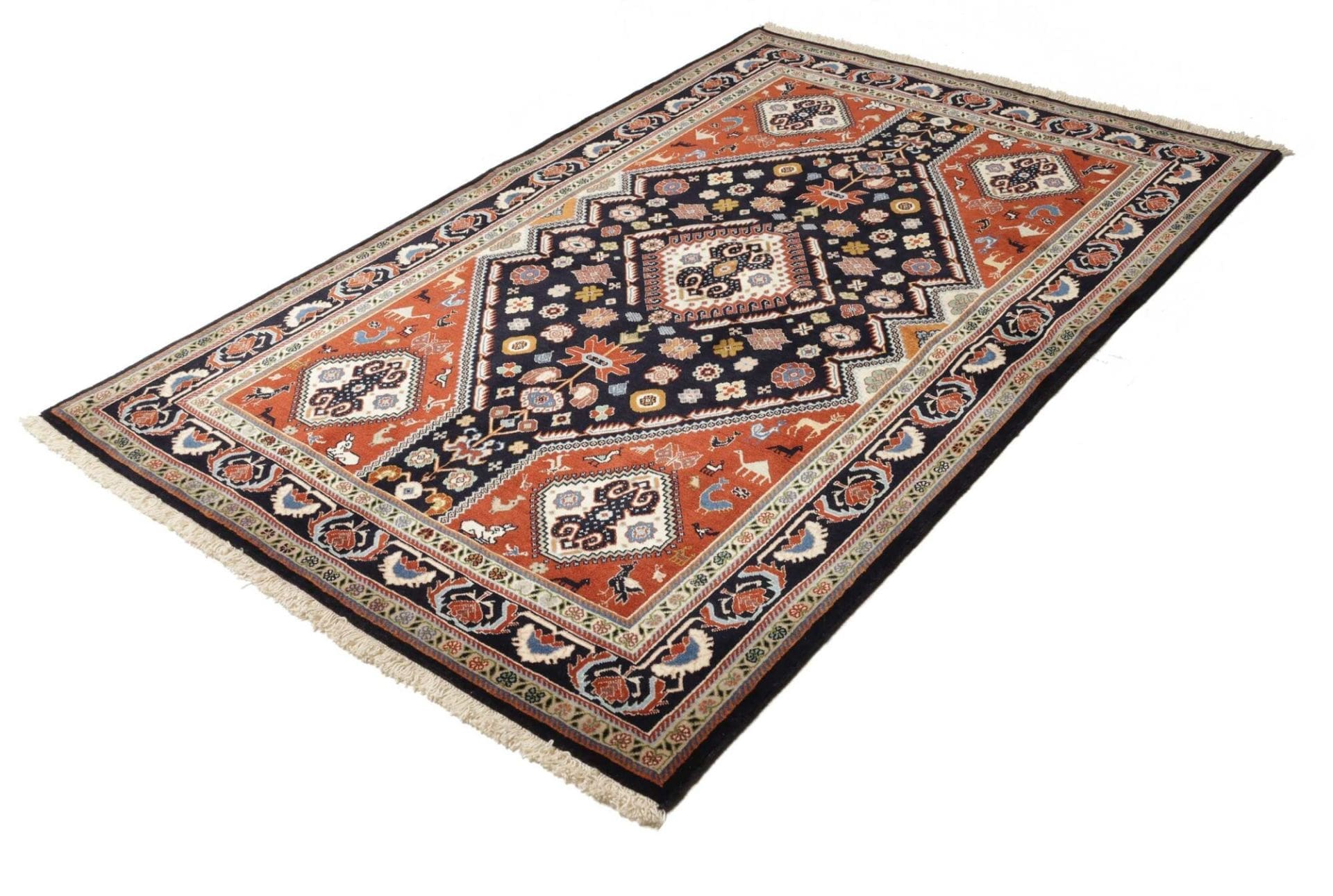 rizbaft-orientteppich-143-x-215-cm-schurwolle-handgeknupft-1 Perserteppich aus Iran, 143 × 215 cm