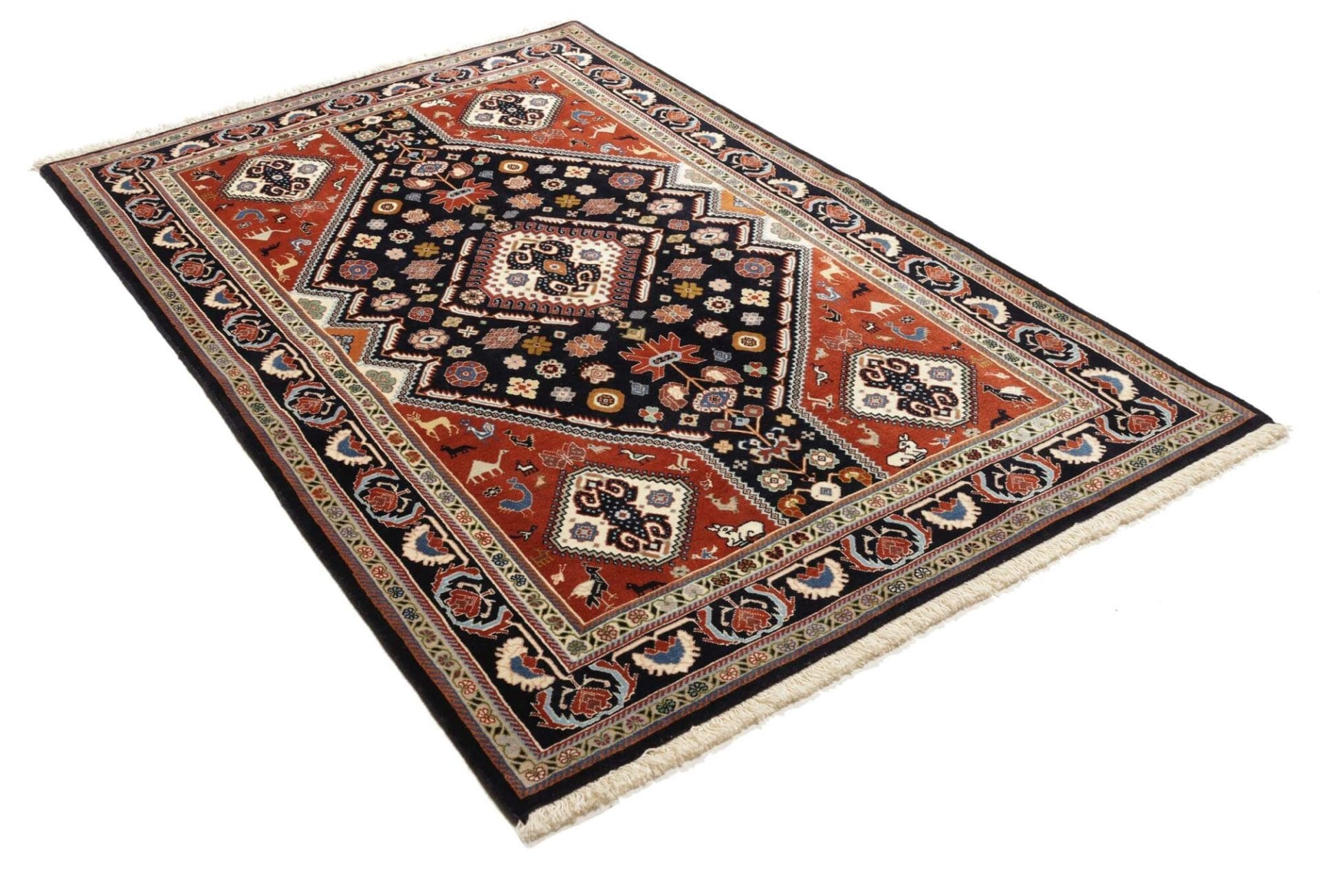 rizbaft-orientteppich-143-x-215-cm-schurwolle-handgeknupft-2 Perserteppich aus Iran, 143 × 215 cm