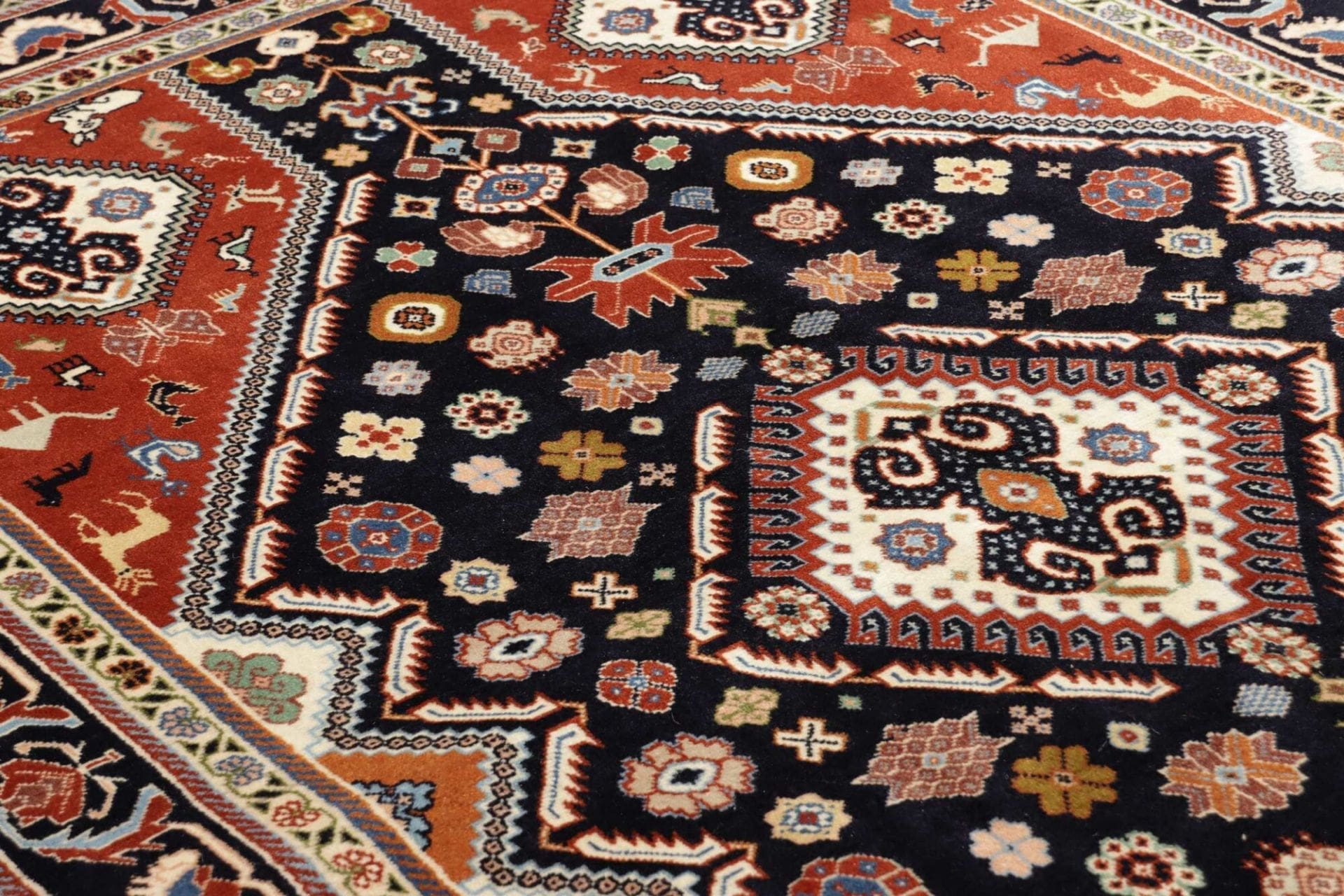 rizbaft-orientteppich-143-x-215-cm-schurwolle-handgeknupft-7 Perserteppich aus Iran, 143 × 215 cm