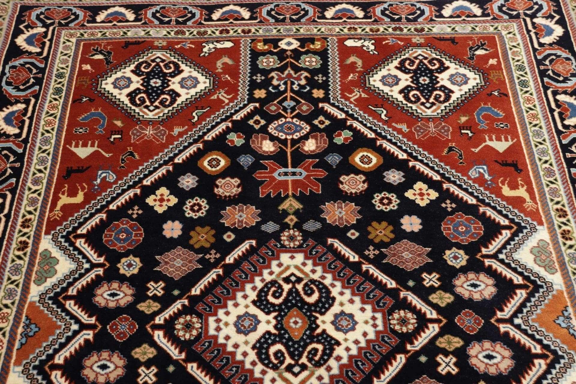 rizbaft-orientteppich-143-x-215-cm-schurwolle-handgeknupft-8 Perserteppich aus Iran, 143 × 215 cm