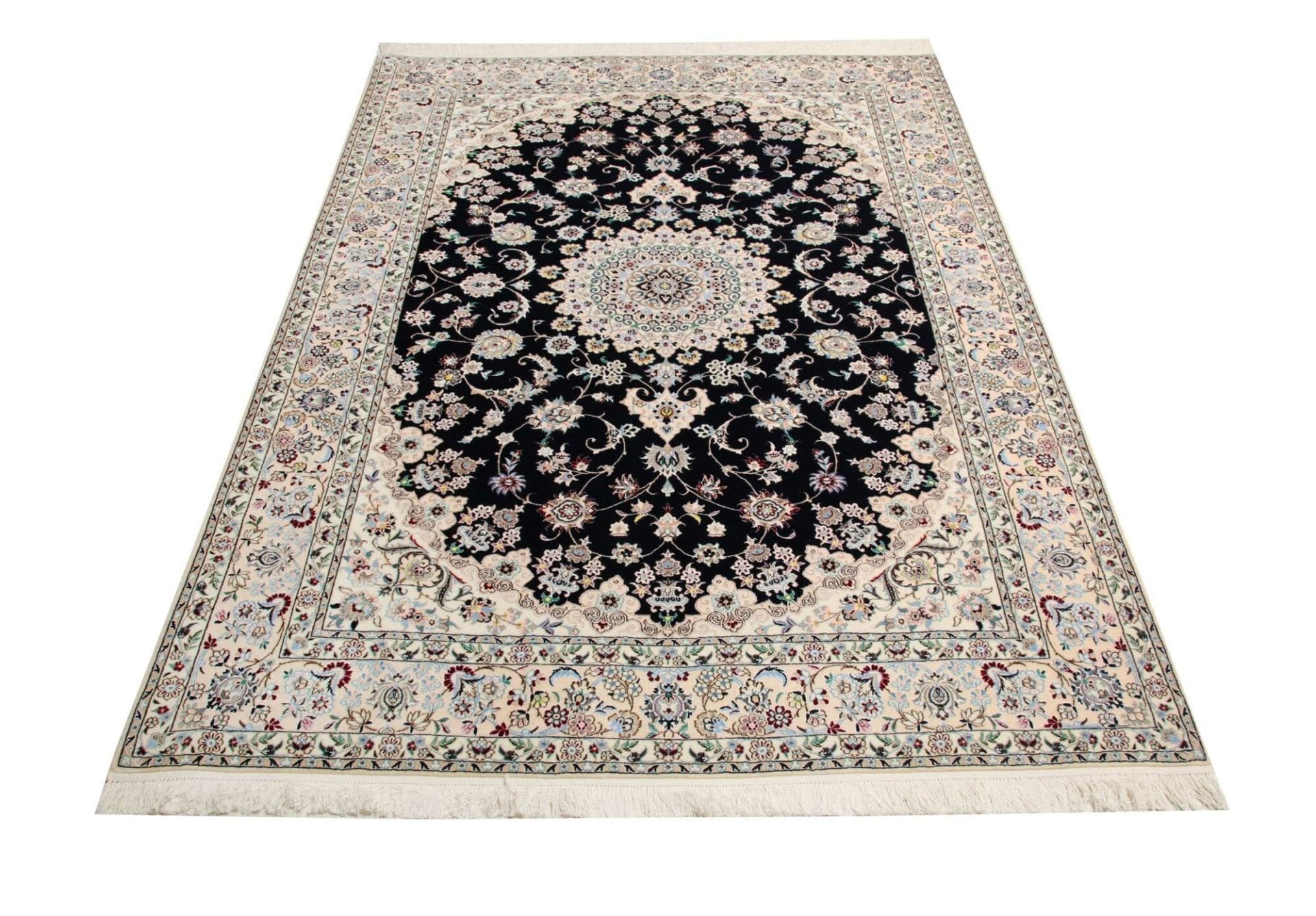 Handgeknüpfter Nain Perserteppich, 161 × 248 cm, Wolle