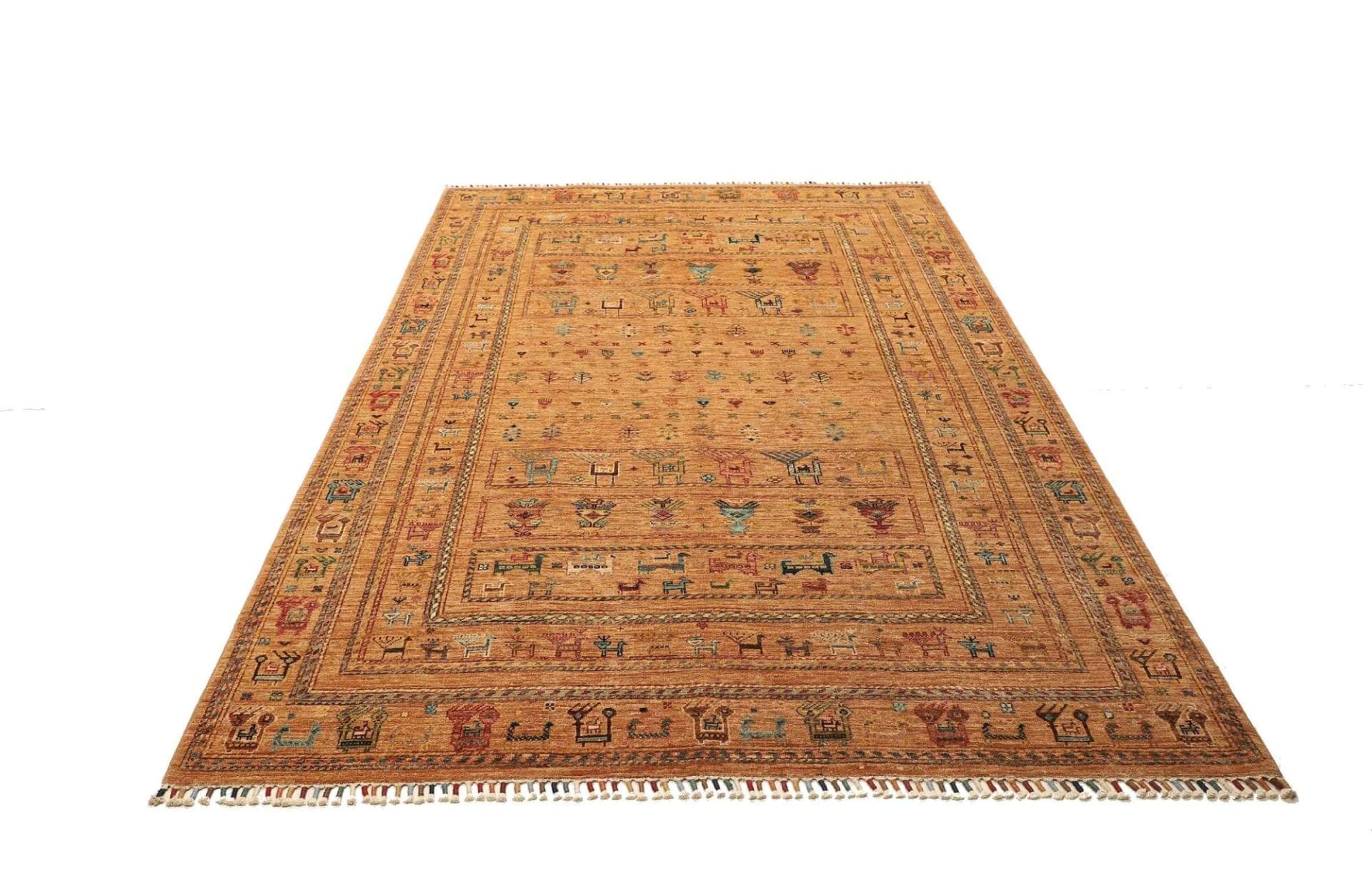 Handgeknüpfter Samarkand Orientteppich 173 × 243 cm
