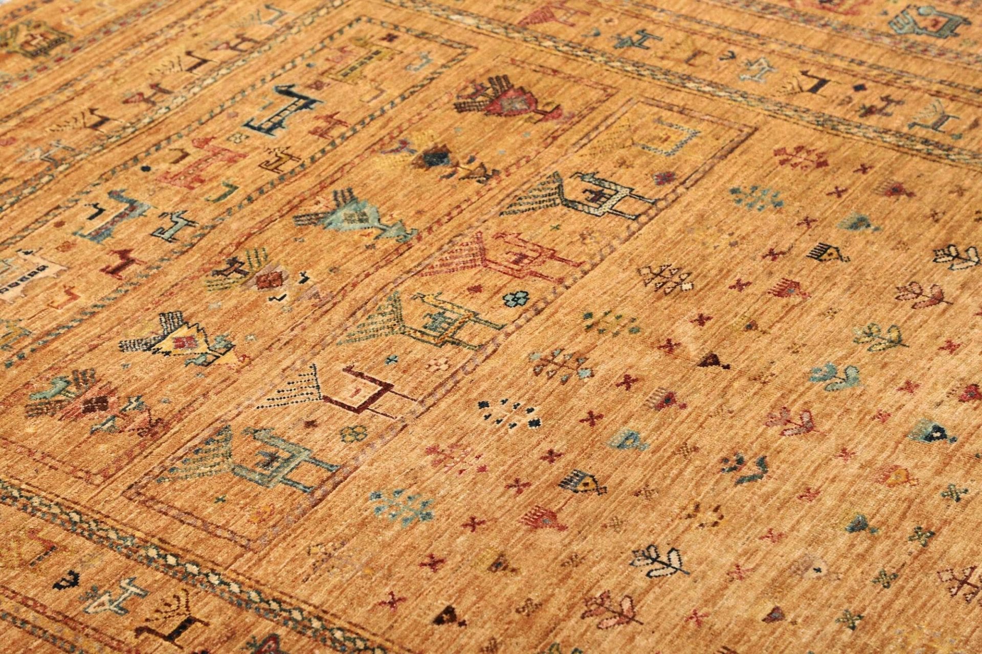 Handgeknüpfter Samarkand Orientteppich 173 × 243 cm
