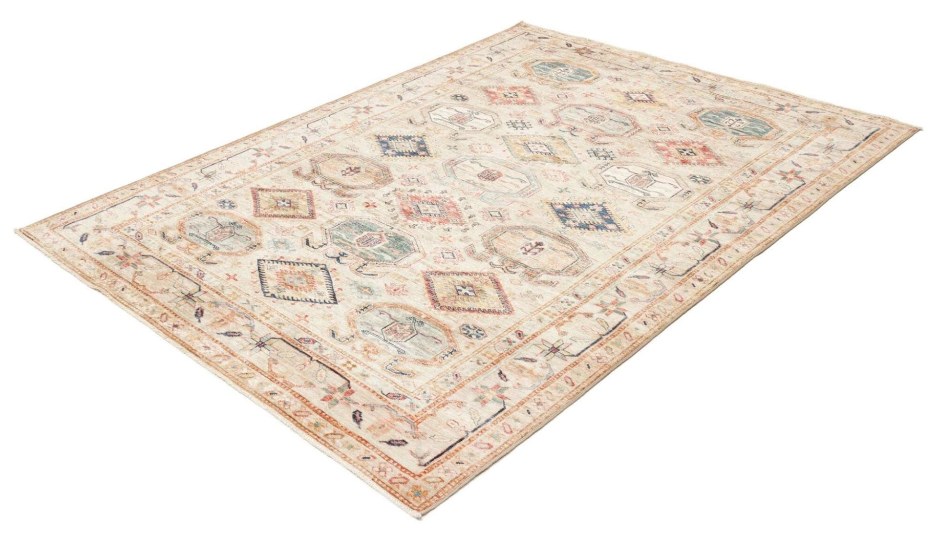 Kazak Orientteppich 170 × 218 cm aus Wolle, handgeknüpft