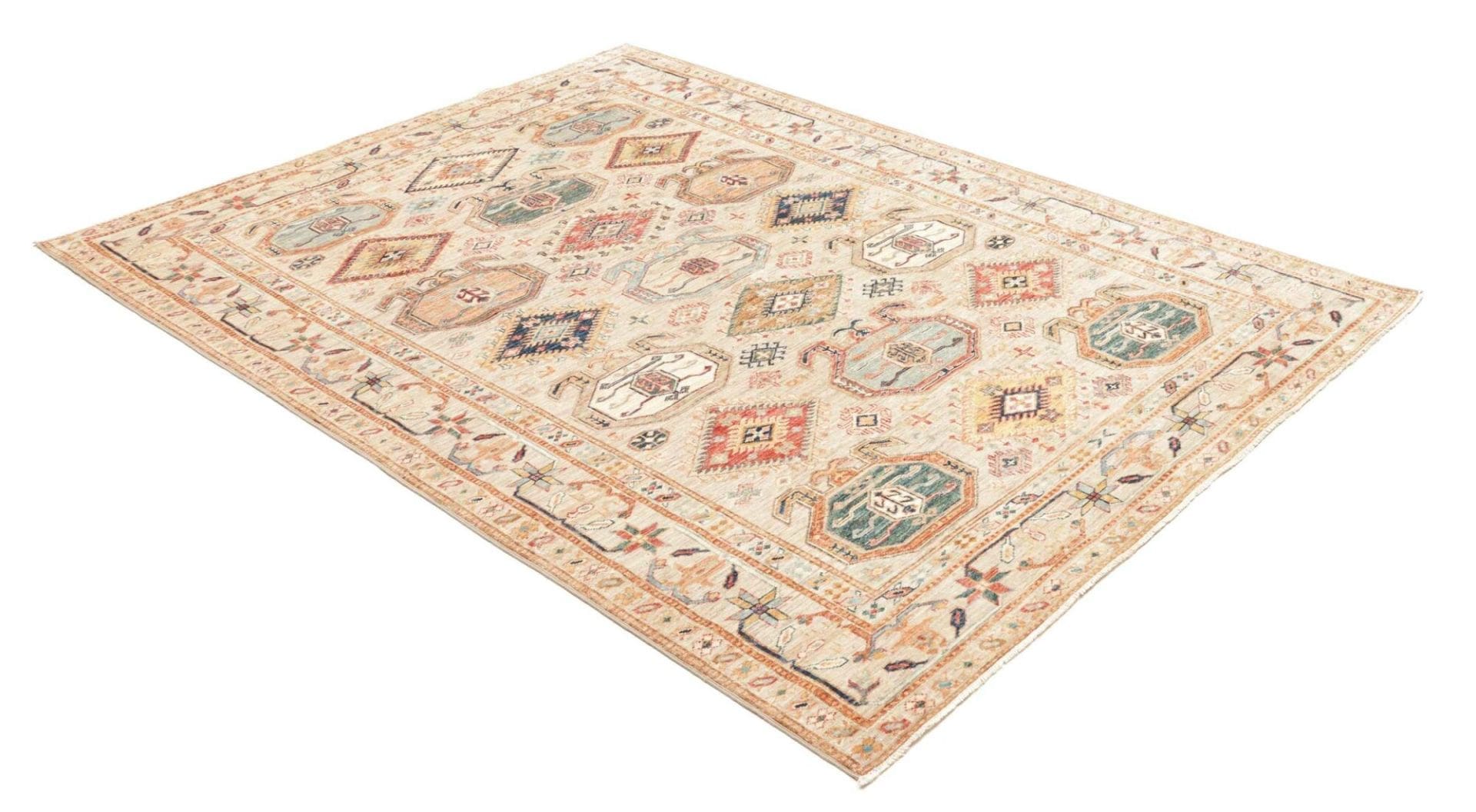 Kazak Orientteppich 170 × 218 cm aus Wolle, handgeknüpft