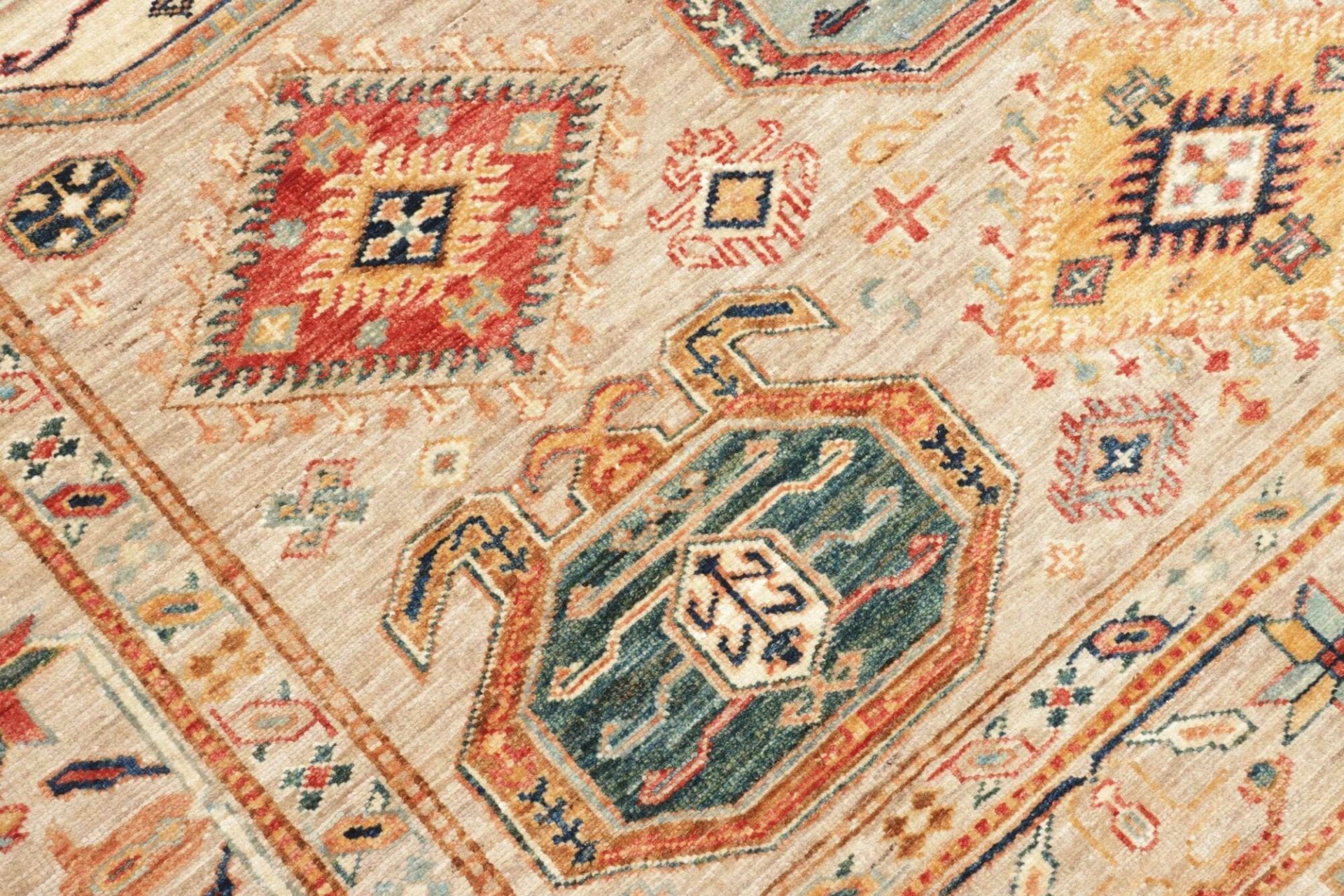 Kazak Orientteppich 170 × 218 cm aus Wolle, handgeknüpft