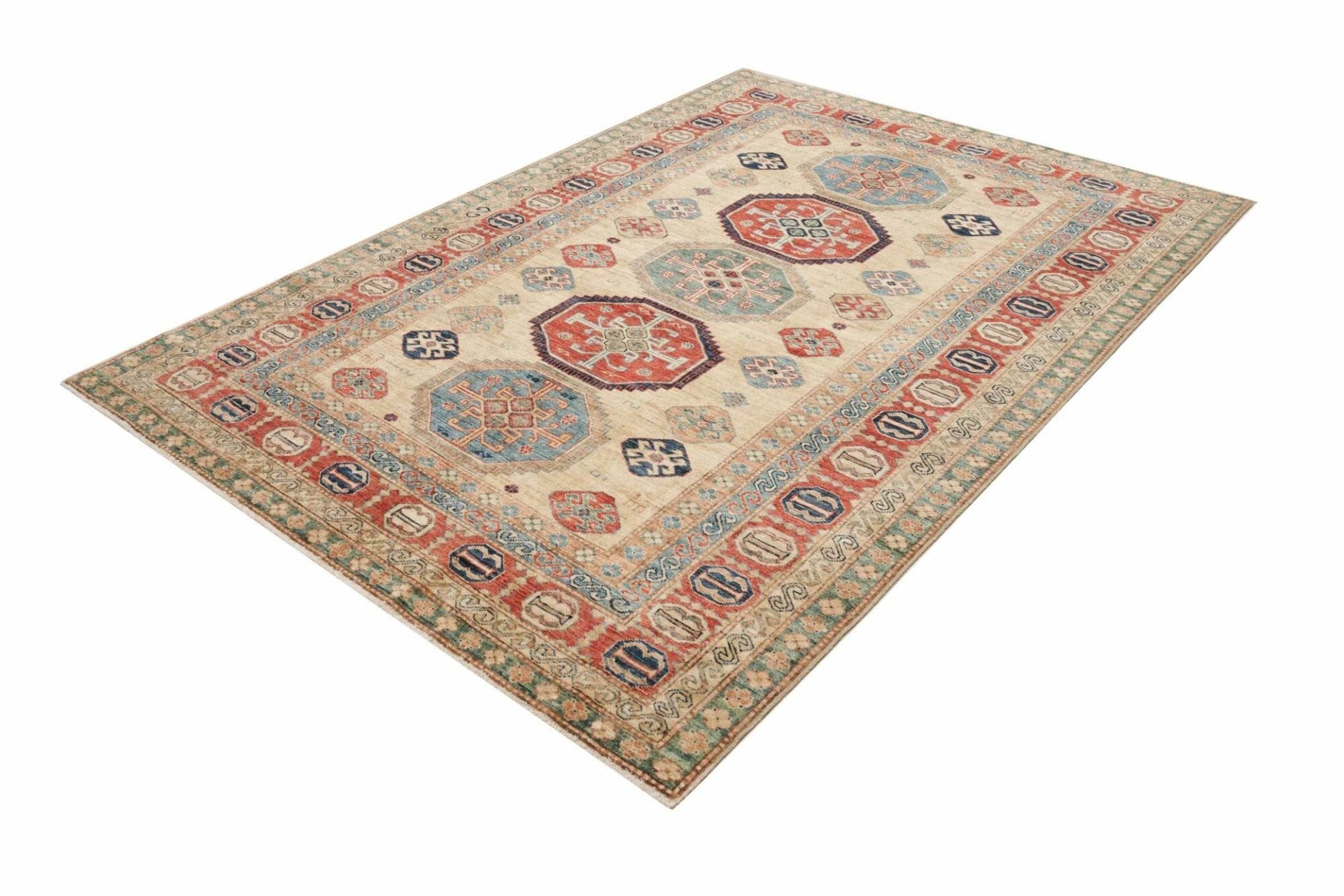 Handgeknüpfter Kazak Orientteppich, 175 × 238 cm, Wolle