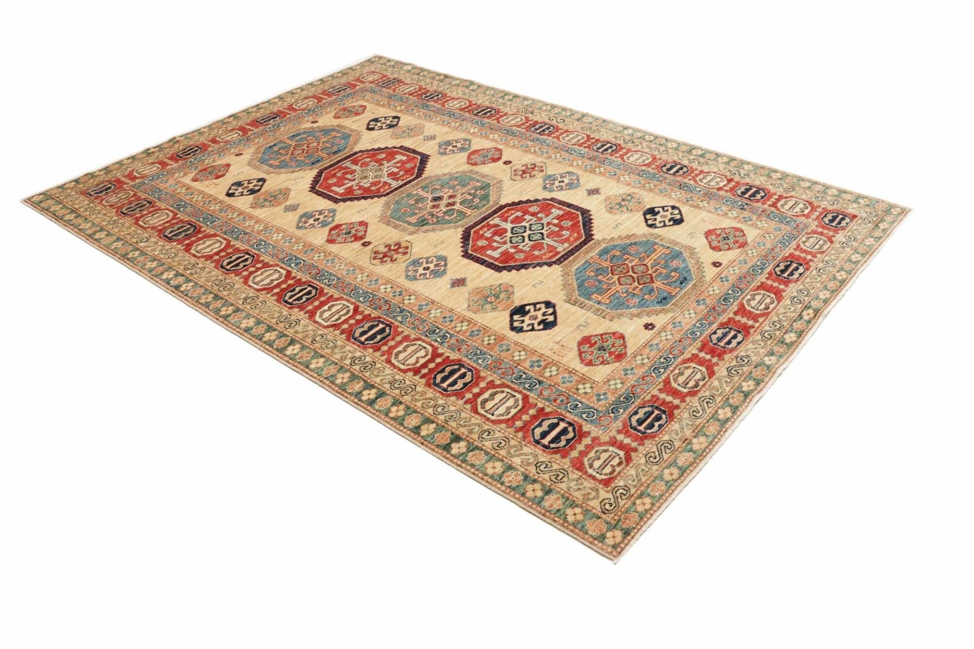 Handgeknüpfter Kazak Orientteppich, 175 × 238 cm, Wolle