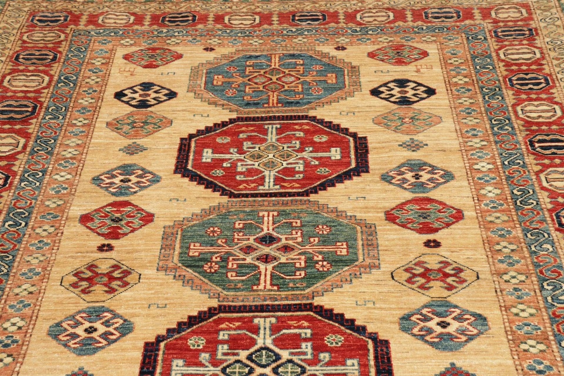 Handgeknüpfter Kazak Orientteppich, 175 × 238 cm, Wolle