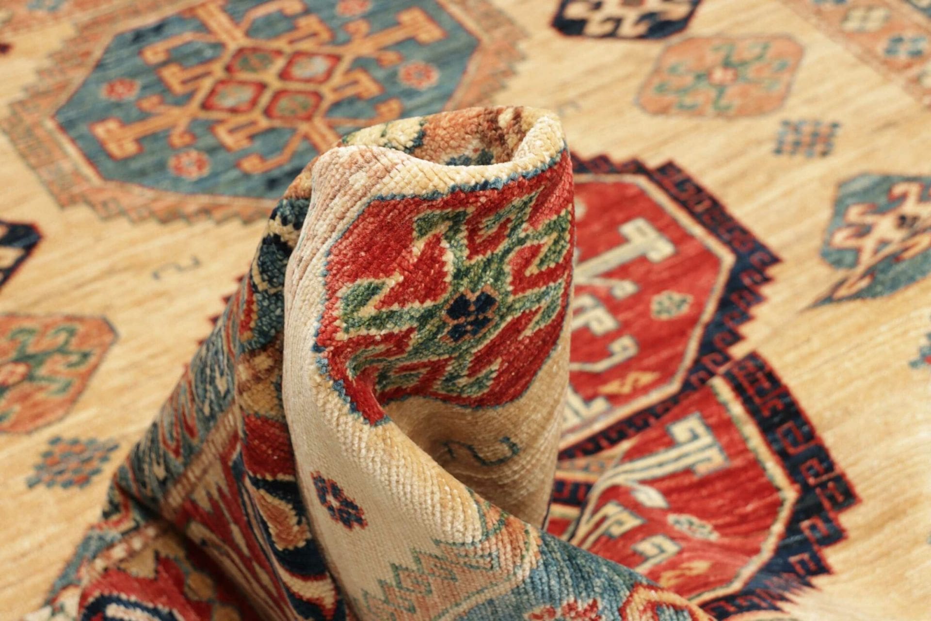 Handgeknüpfter Kazak Orientteppich, 175 × 238 cm, Wolle