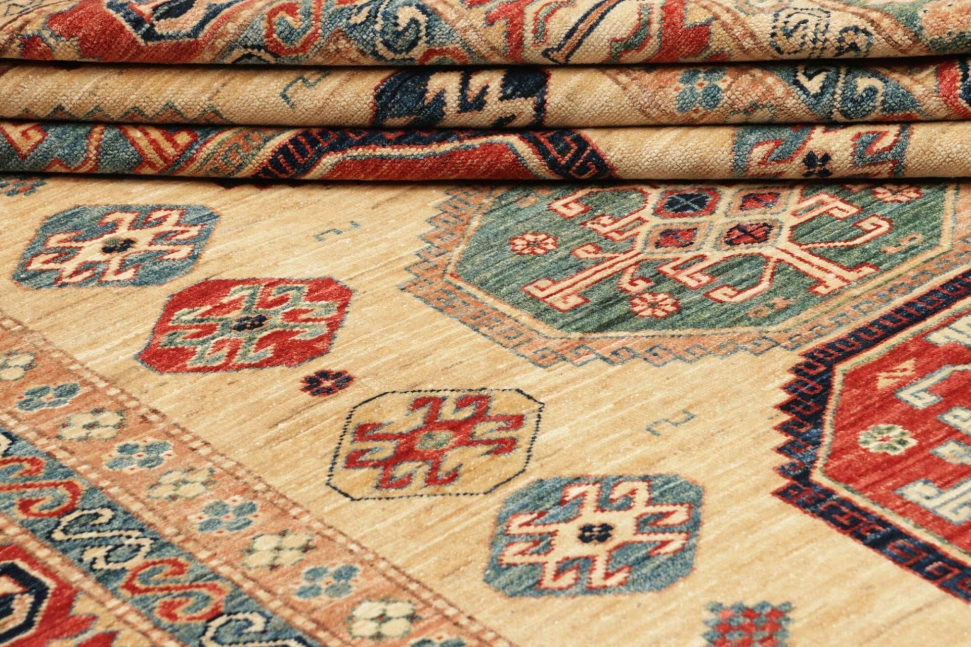 Handgeknüpfter Kazak Orientteppich, 175 × 238 cm, Wolle