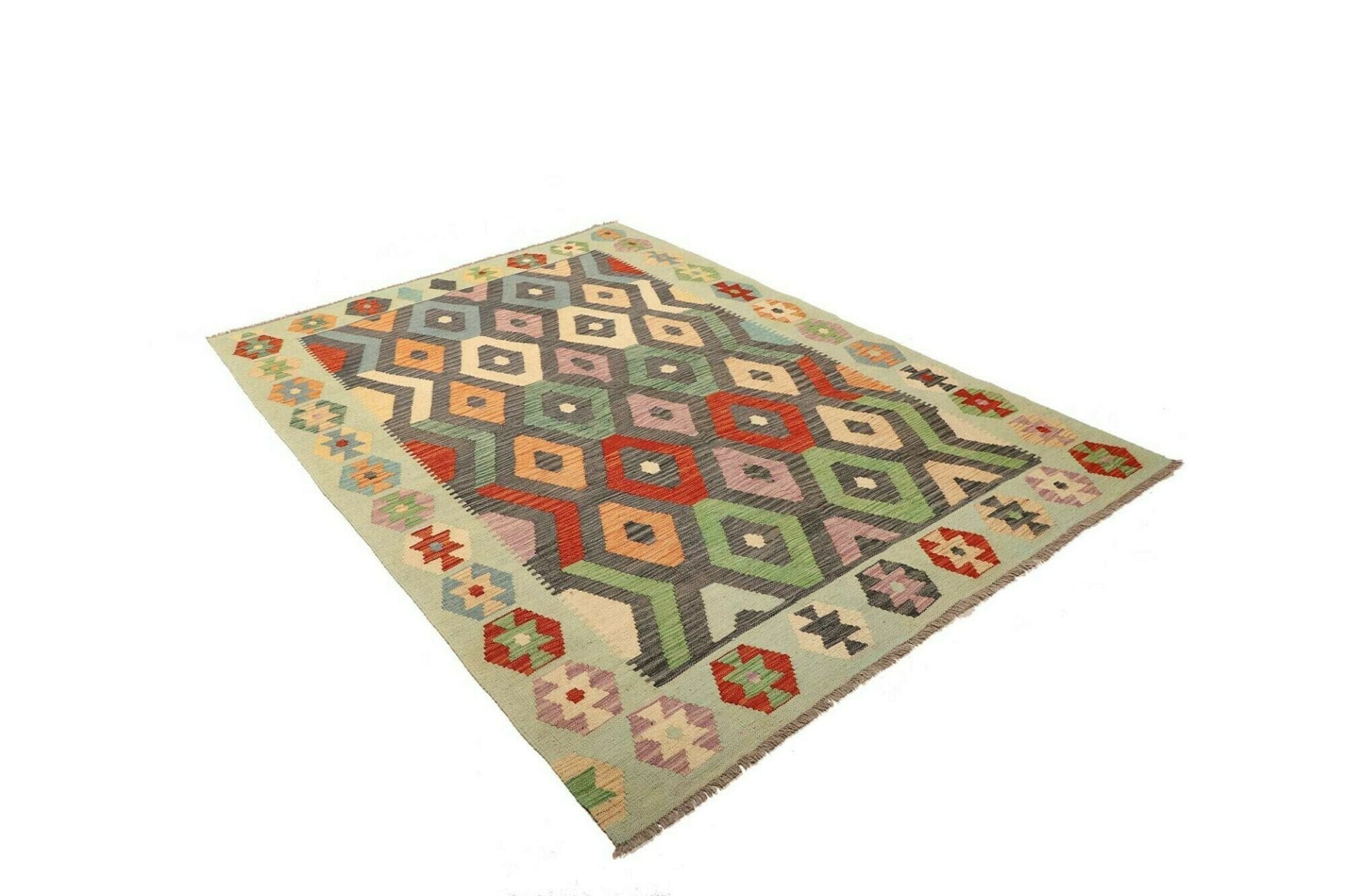 Kelim 173 × 244 cm aus Wolle, handgewebt
