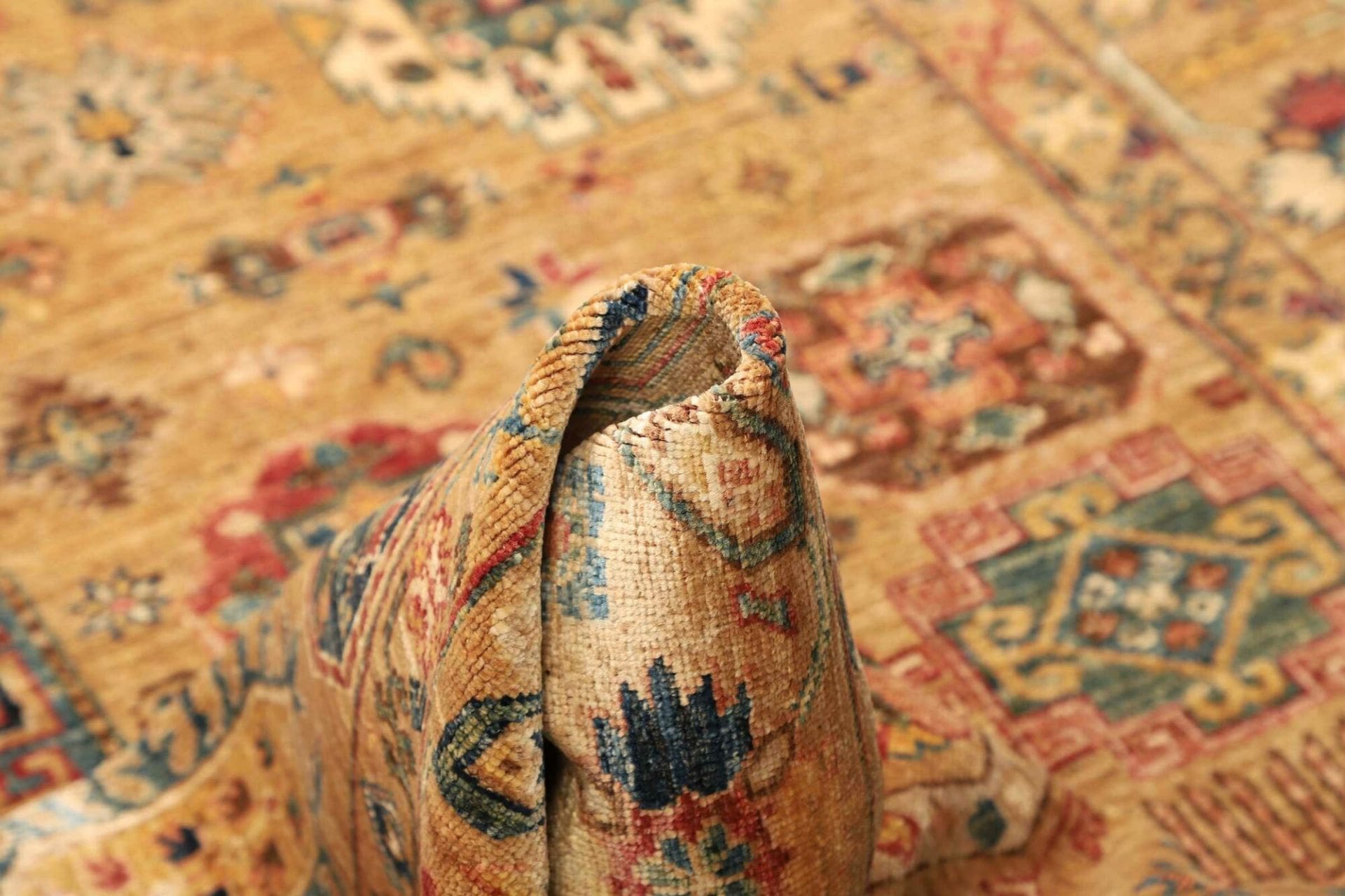 orientteppich-samarkand-170-x-243-cm-handgeknupft-wolle-bunt-8 Handgeknüpfter Samarkand Orientteppich 170 × 243 cm