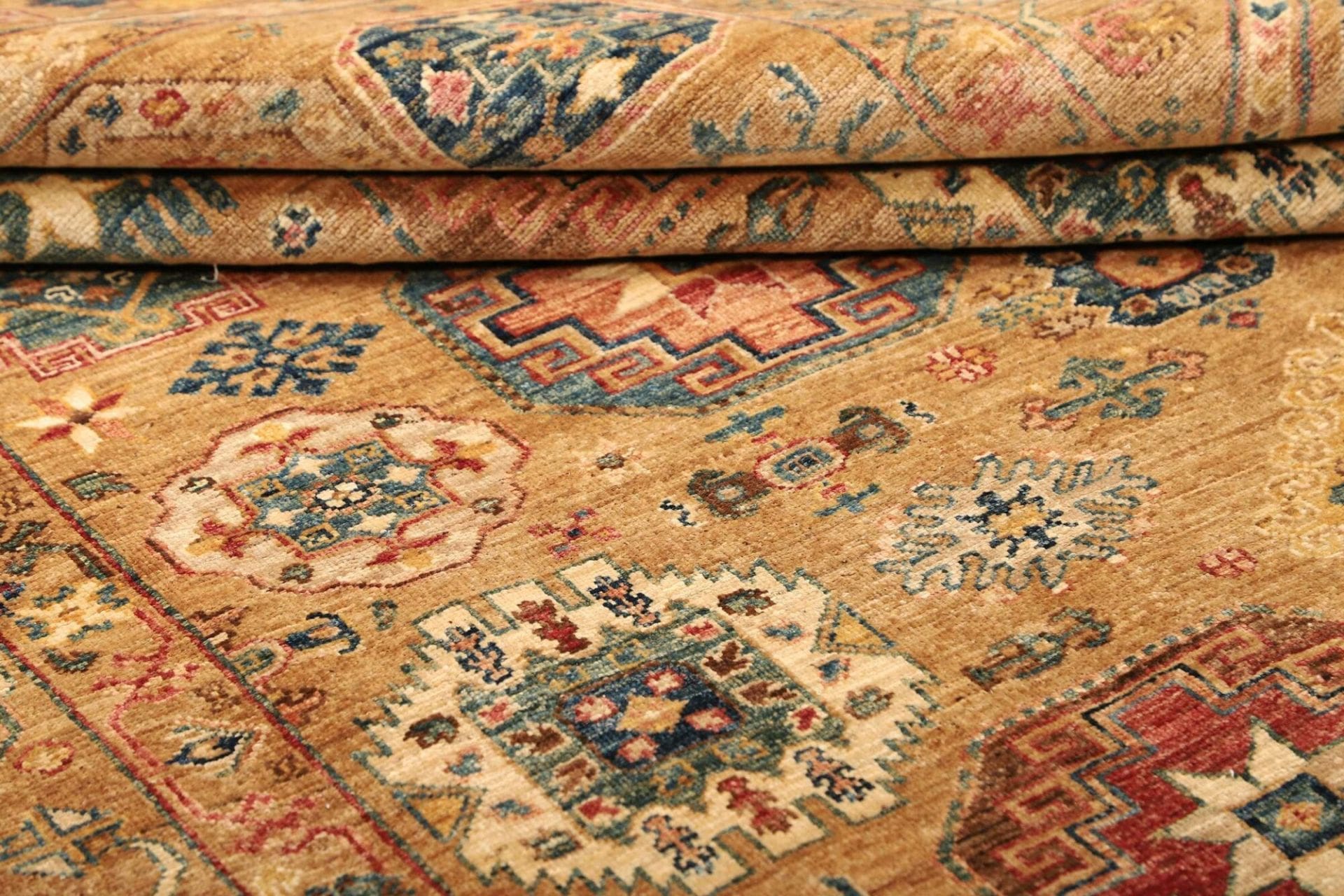 orientteppich-samarkand-170-x-243-cm-handgeknupft-wolle-bunt-9 Handgeknüpfter Samarkand Orientteppich 170 × 243 cm