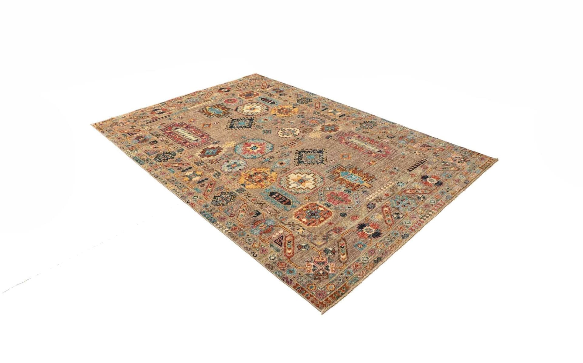 Handgeknüpfter Samarkand Orientteppich 169 × 238 cm