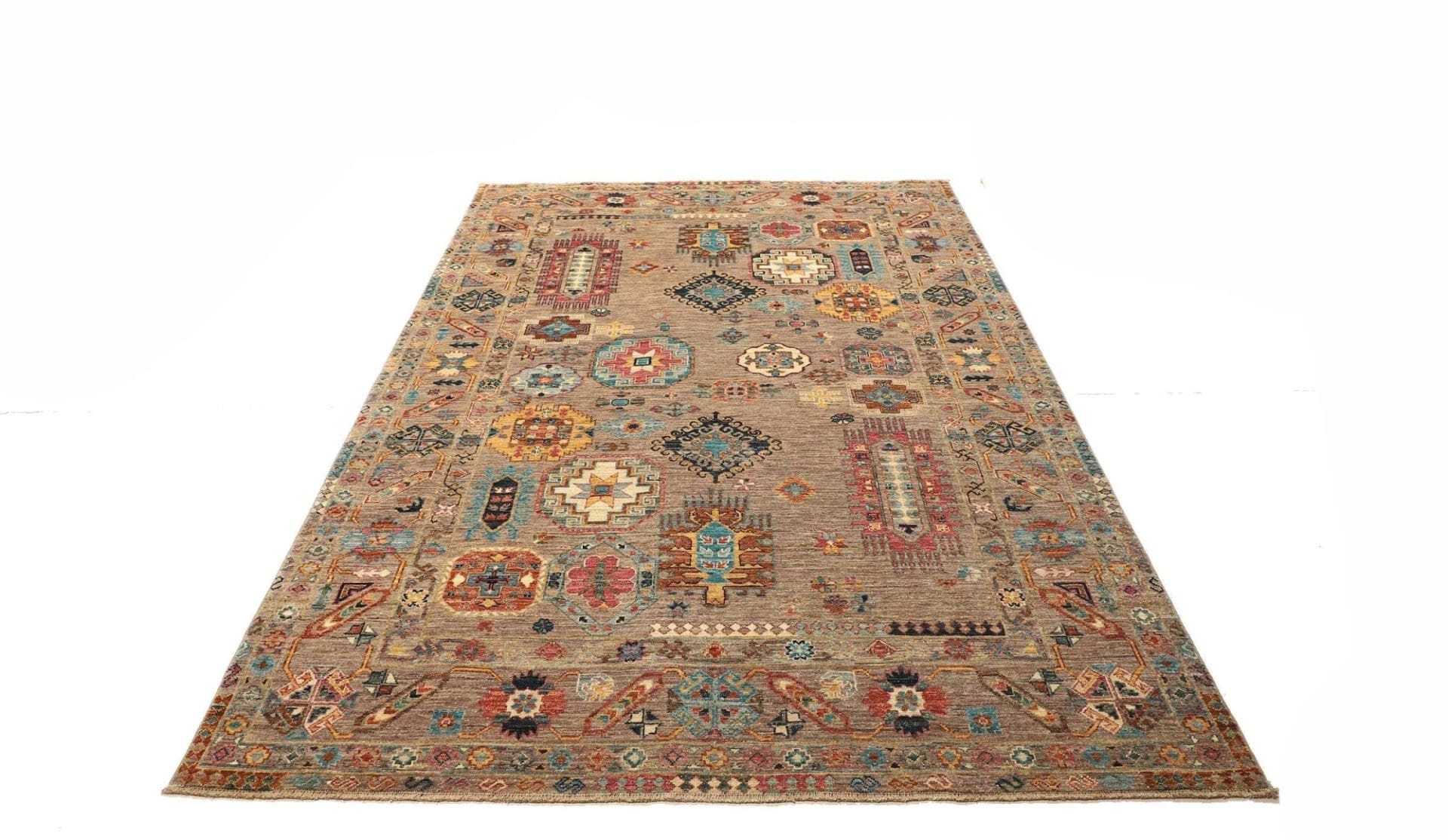 Handgeknüpfter Samarkand Orientteppich 169 × 238 cm