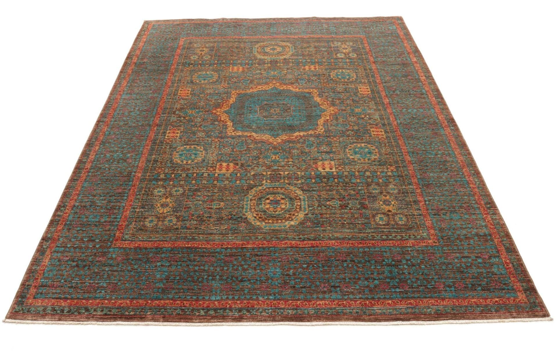 mamluk-orientteppich-175-x-233-cm-aus-schurwolle-handgeknupft-3 Mamluk Orientteppich aus Pakistan, 175 × 233 cm
