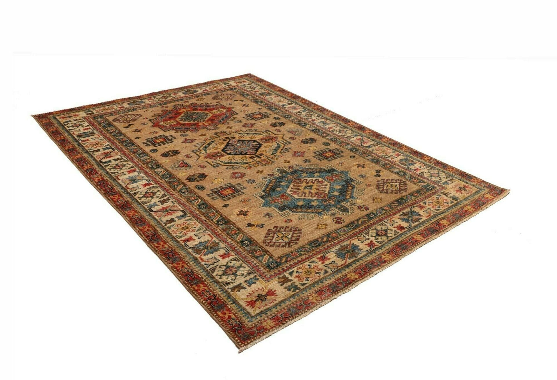 Kazak Orientteppich 170 × 234 cm aus Wolle, handgeknüpft