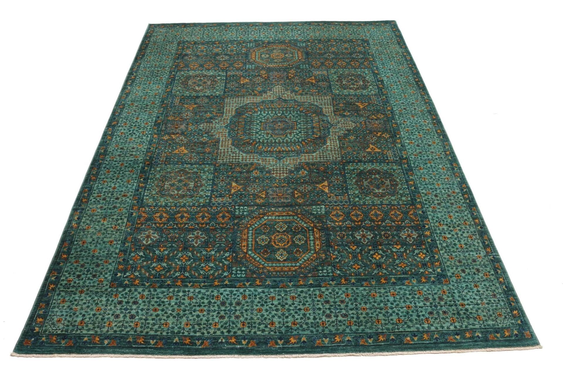 Handgeknüpfter Mamluk Orientteppich, 172 × 238 cm, Wolle