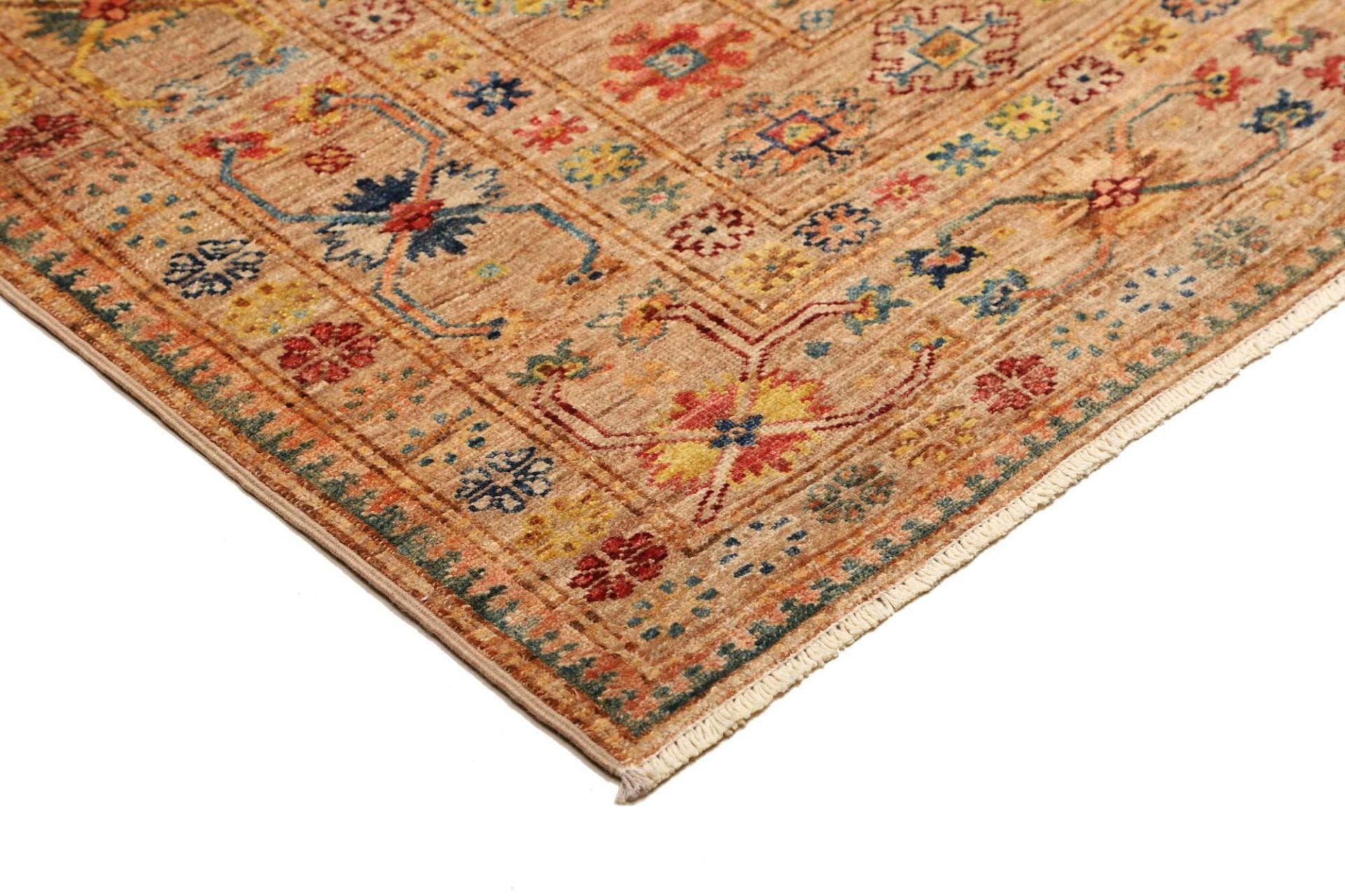 kazak-teppich-152-x-211-cm-geometrisches-muster-handgeknupft-3 Handgeknüpfter Kazak Orientteppich, 152 × 211 cm, Wolle