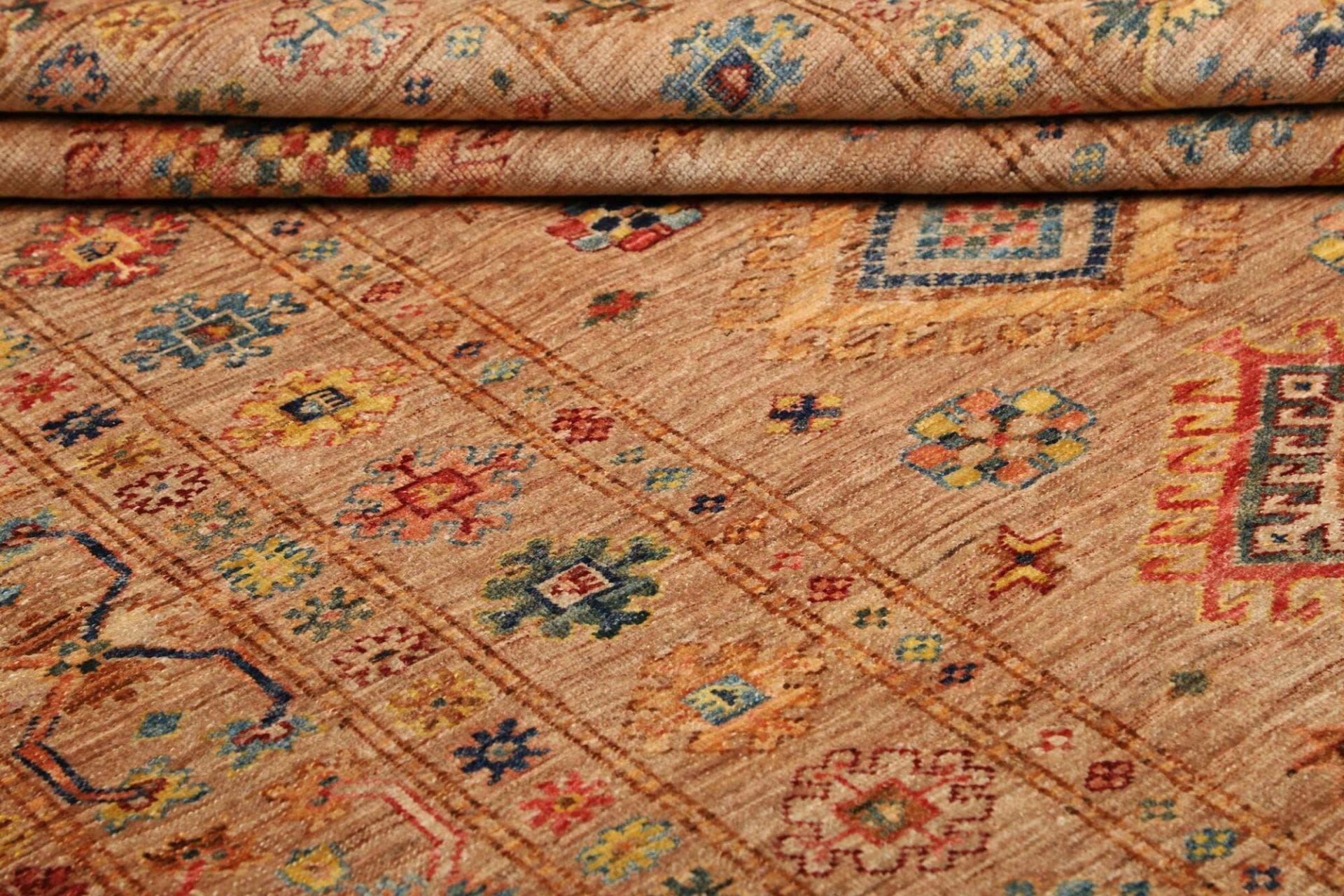kazak-teppich-152-x-211-cm-geometrisches-muster-handgeknupft-8 Handgeknüpfter Kazak Orientteppich, 152 × 211 cm, Wolle