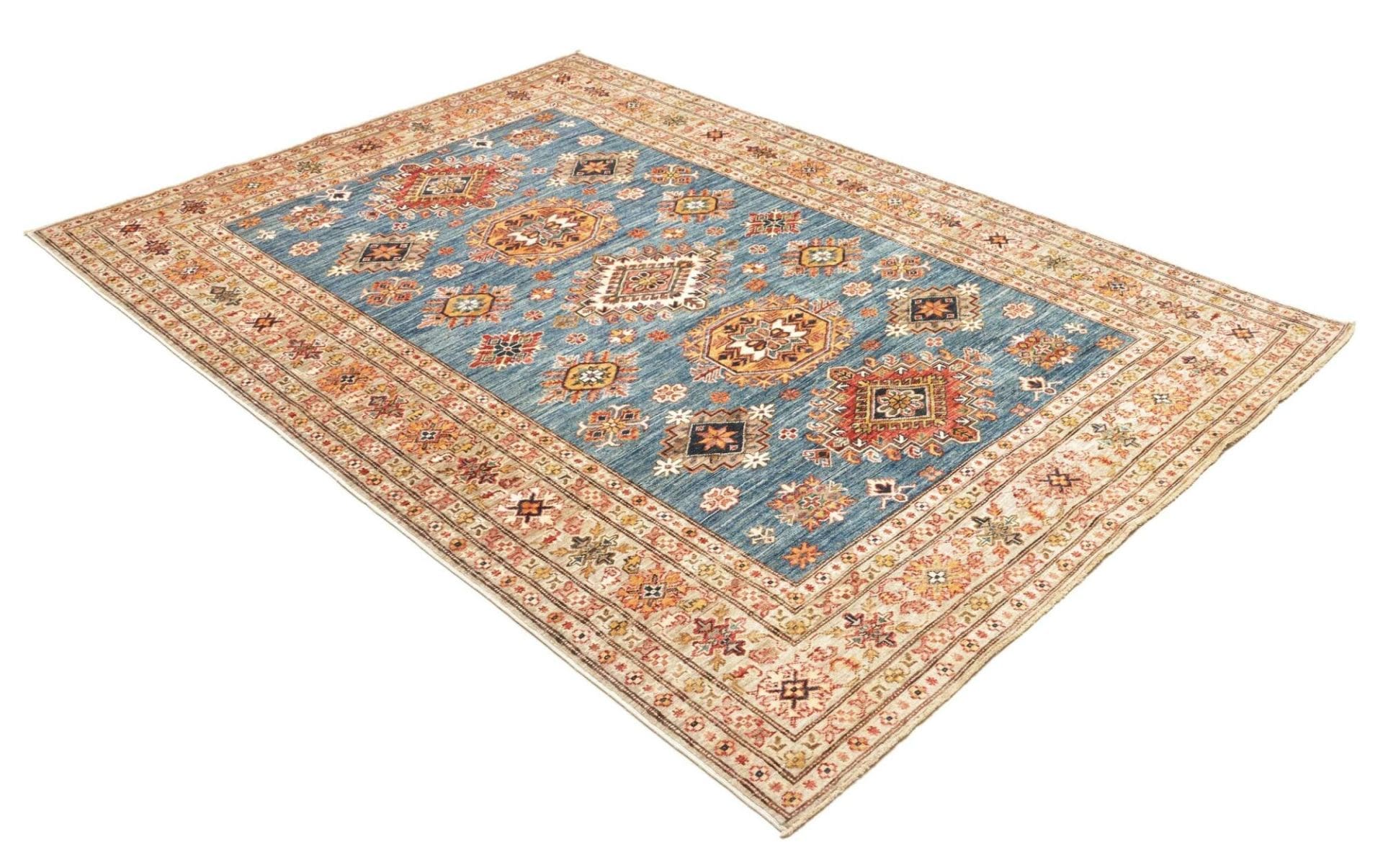 Kazak Orientteppich 177 × 248 cm aus Wolle, handgeknüpft