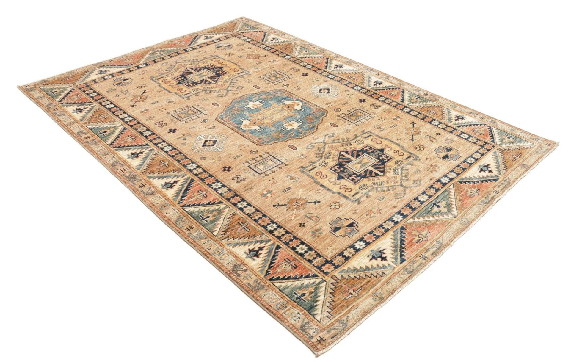 Kazak Orientteppich 171 × 238 cm aus Wolle, handgeknüpft