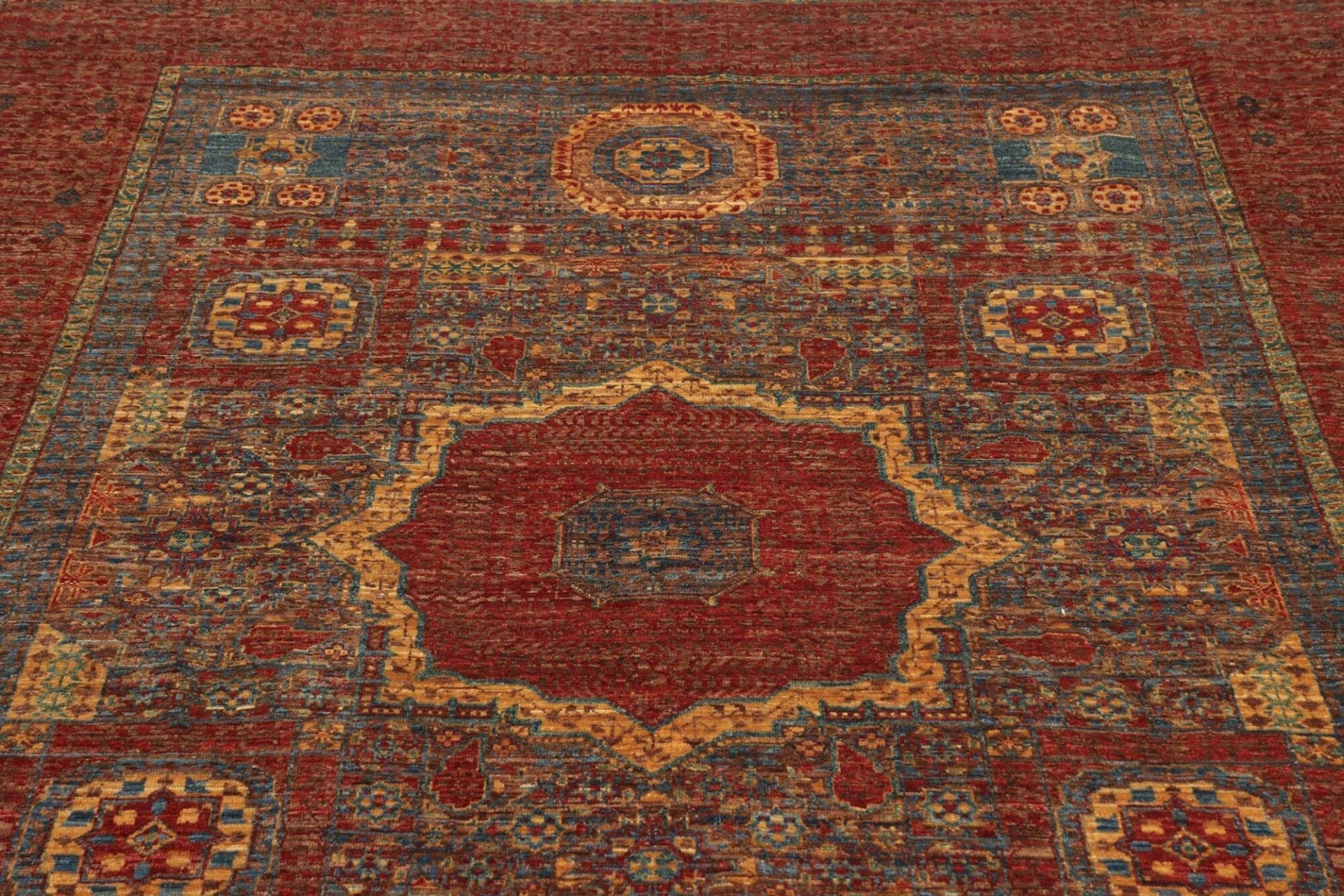 Mamluk Orientteppich 176 × 237 cm aus Wolle, handgeknüpft