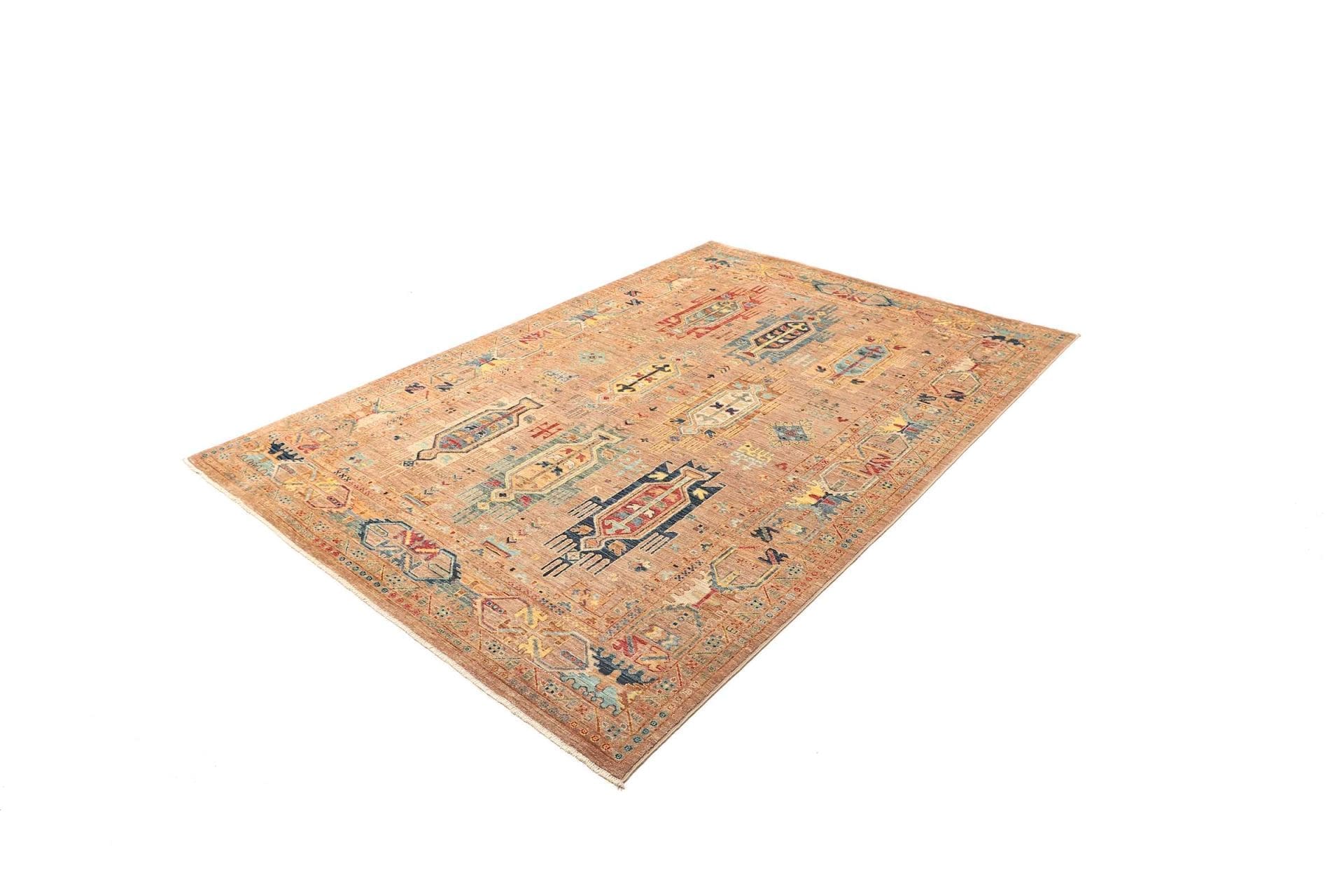 samarkand-orientteppich-169-x-245cm-handgeknupft-aus-schurwolle-1 Samarkand Orientteppich 169 × 245 cm aus Wolle, handgeknüpft